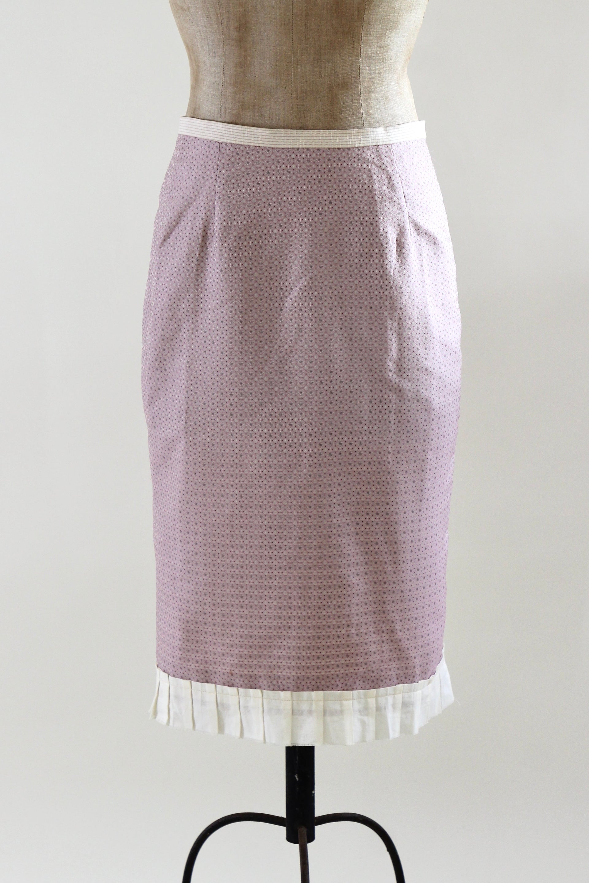 Late 1990s Vintage Rose Pencil Skirt // Danish Design // Size S/M