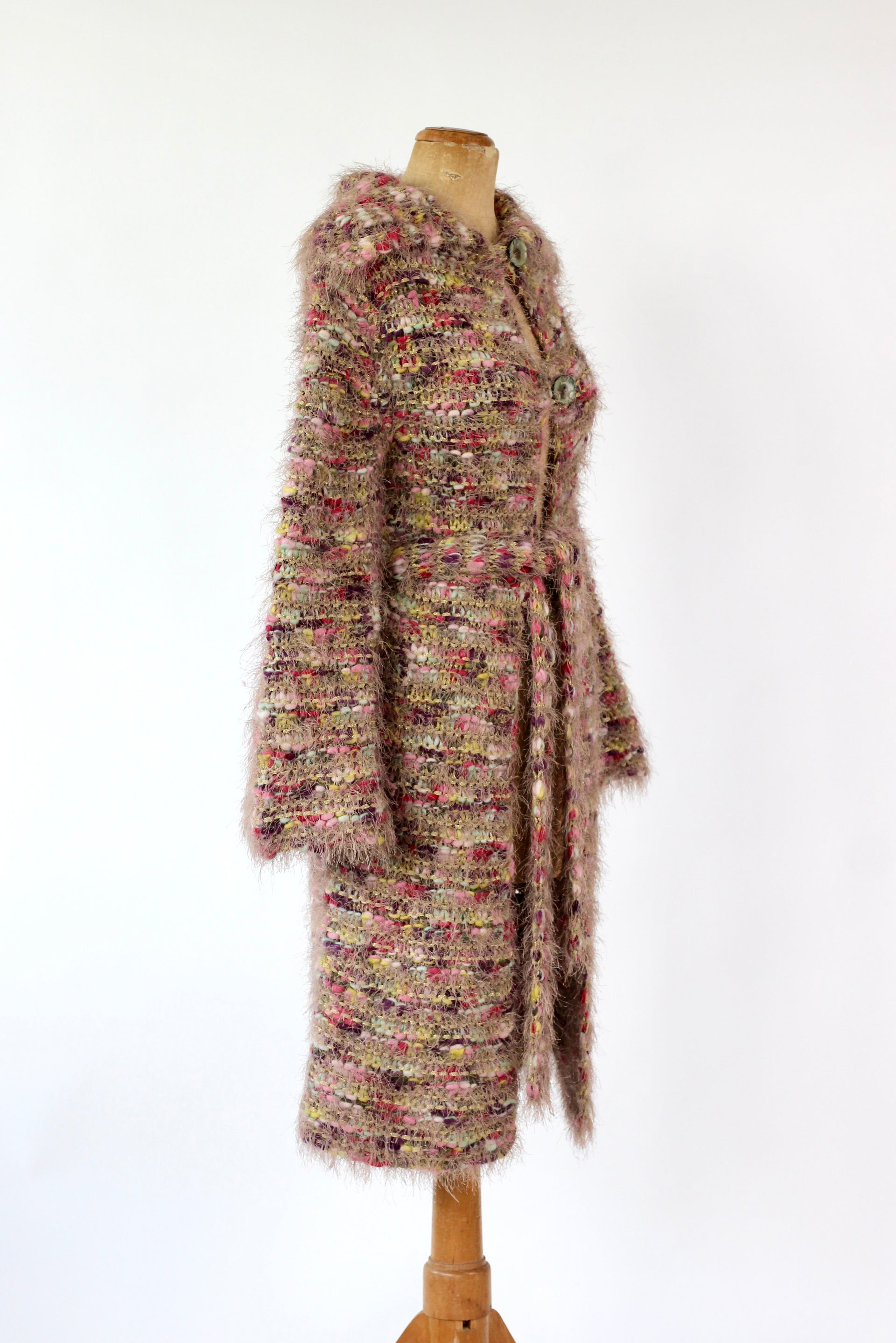 Y2K Vintage Long Wool Cardigan // Size S