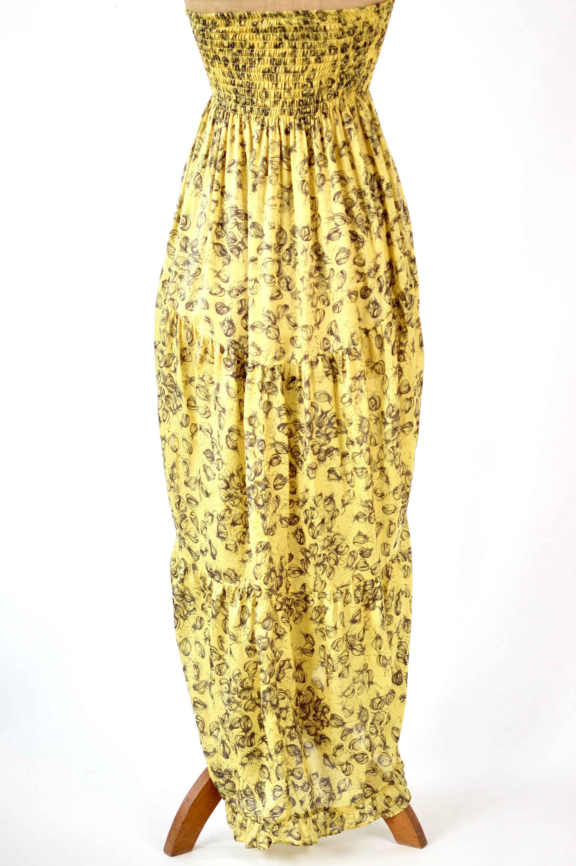 Y2K Vintage Yellow Dess/Skirt//Danish Design//Size S/M