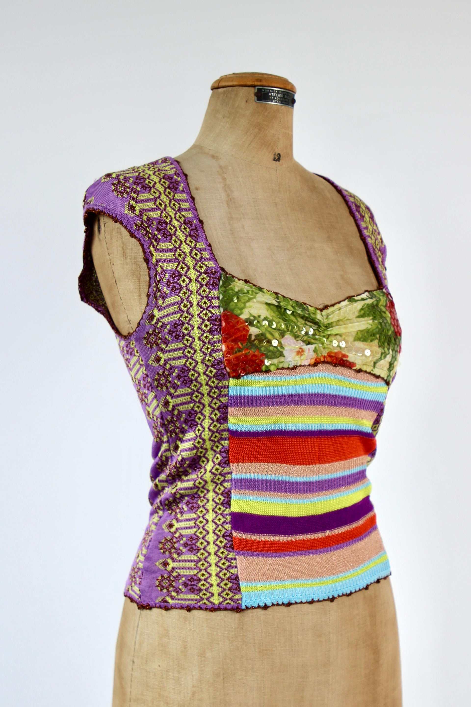 Vintage Christian Lacroix Knit Top // Size S