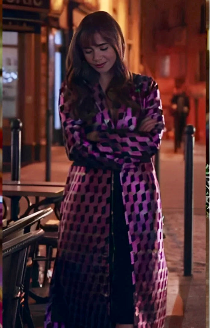 Emily in Paris Metallic Coat // Danish Design // Size S/M