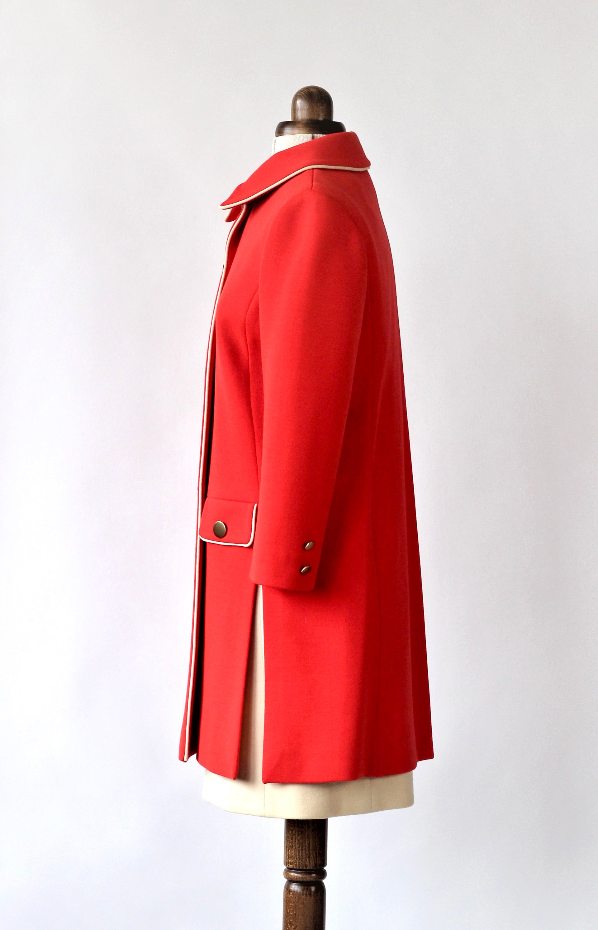 1960s French Design Wool Dress Suit// Size S/M