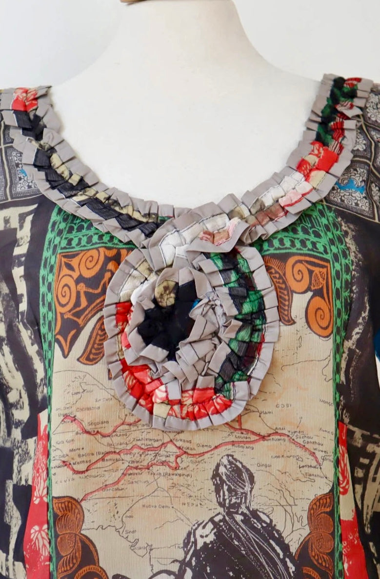 Vintage Handmade One of A Kind Top/Blouse // Size M