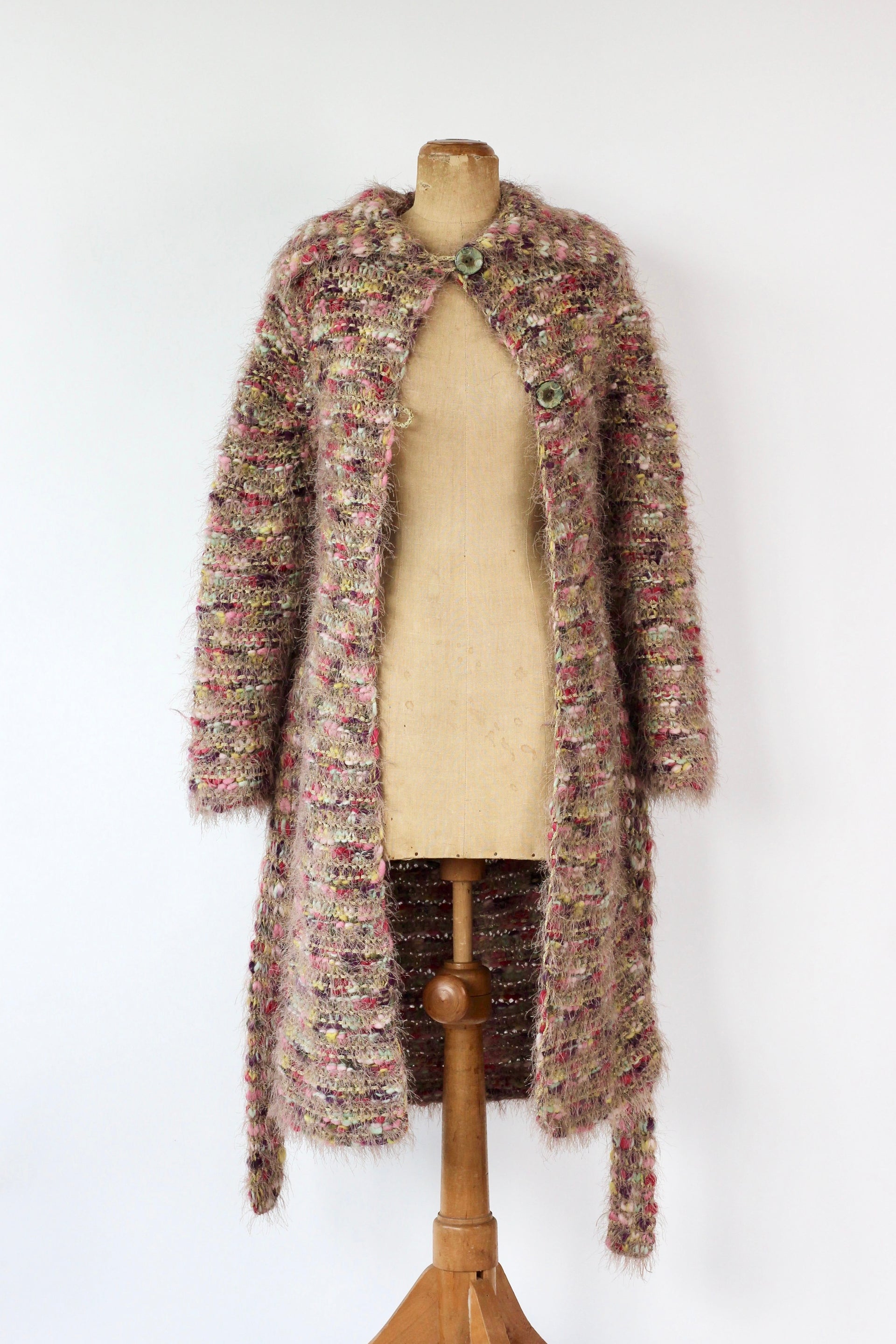 Y2K Vintage Long Wool Cardigan // Size S