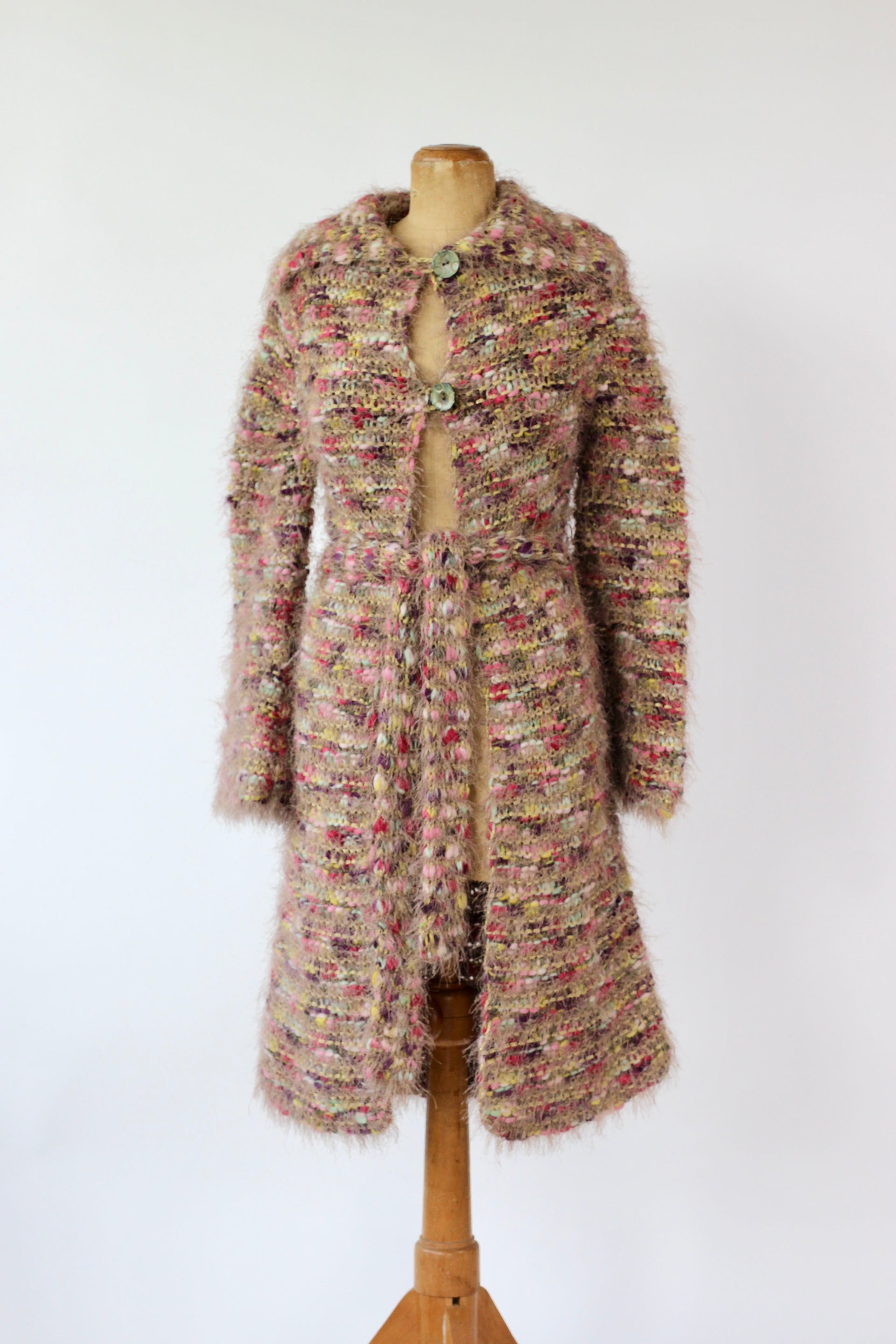 Y2K Vintage Long Wool Cardigan // Size S
