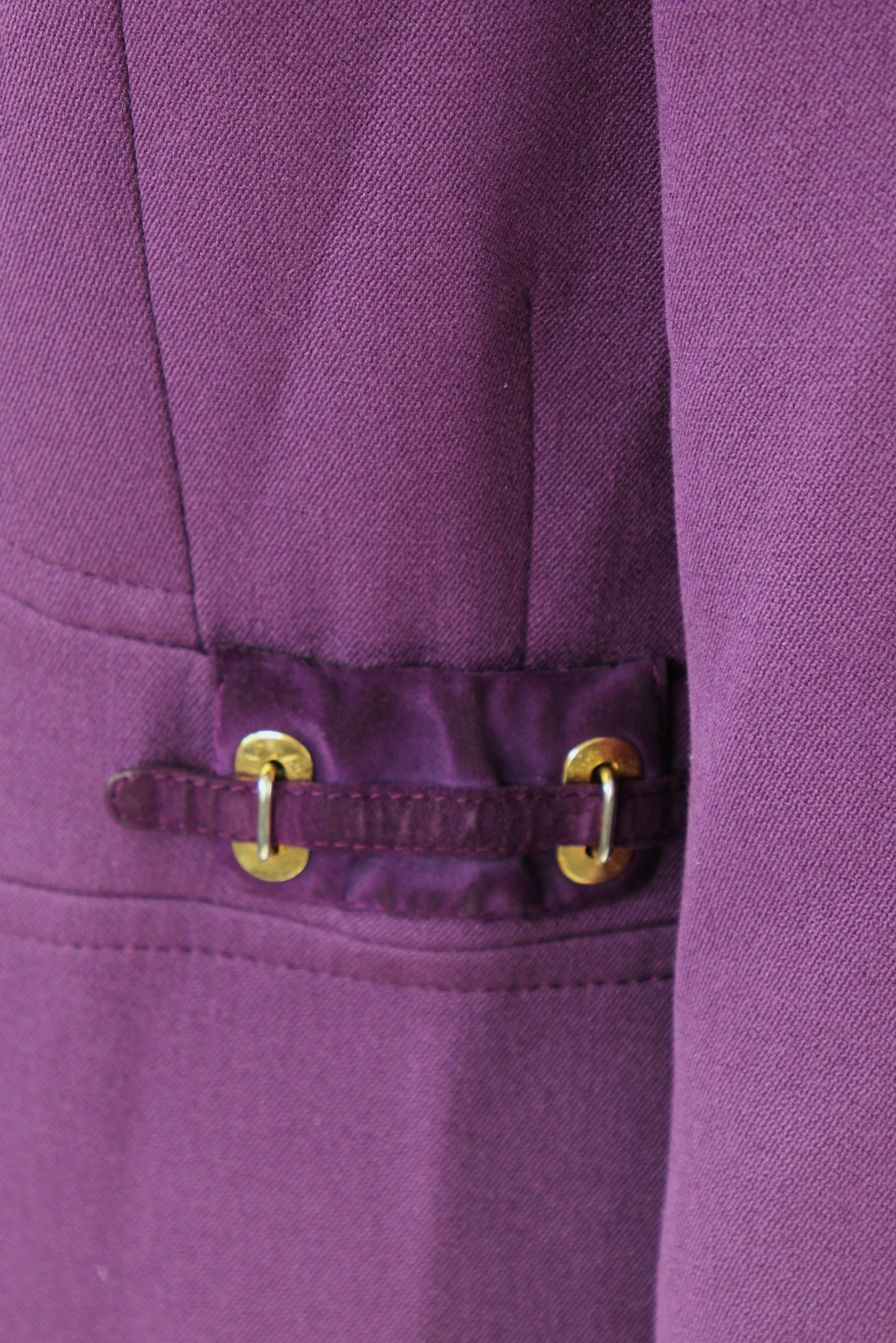 1960s Vintage Purple Mod Wool Coat // Size M