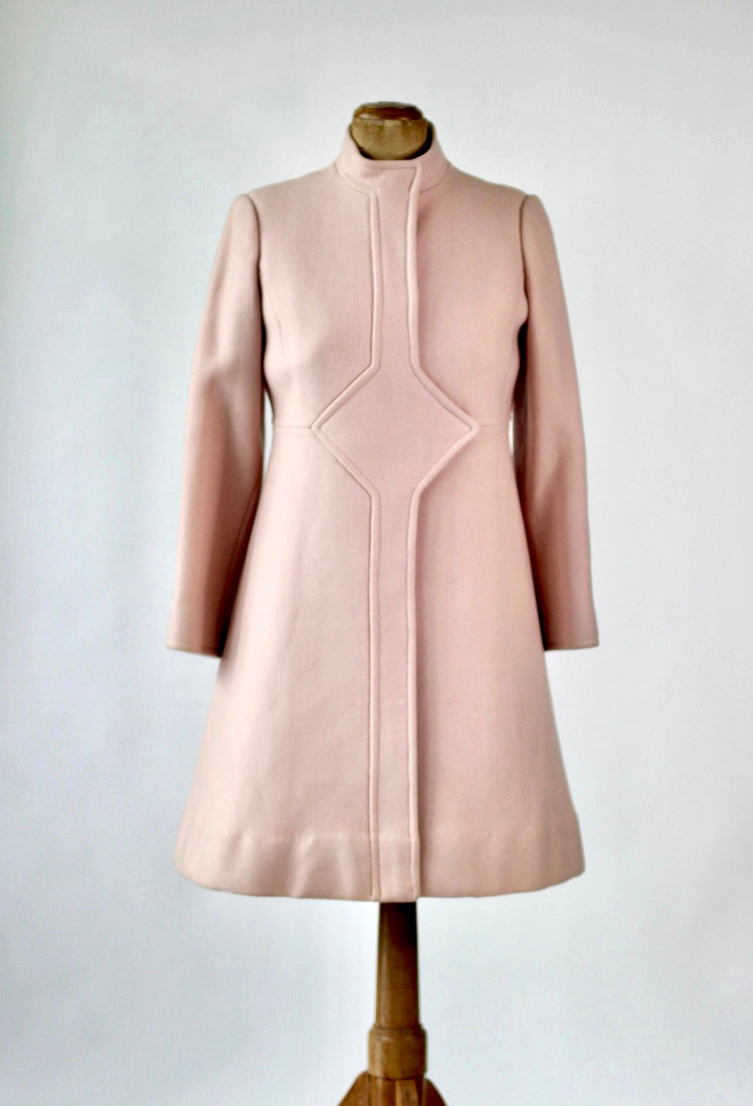 1960s Pink Wool Dress and Coat by Lanz// Size S/M