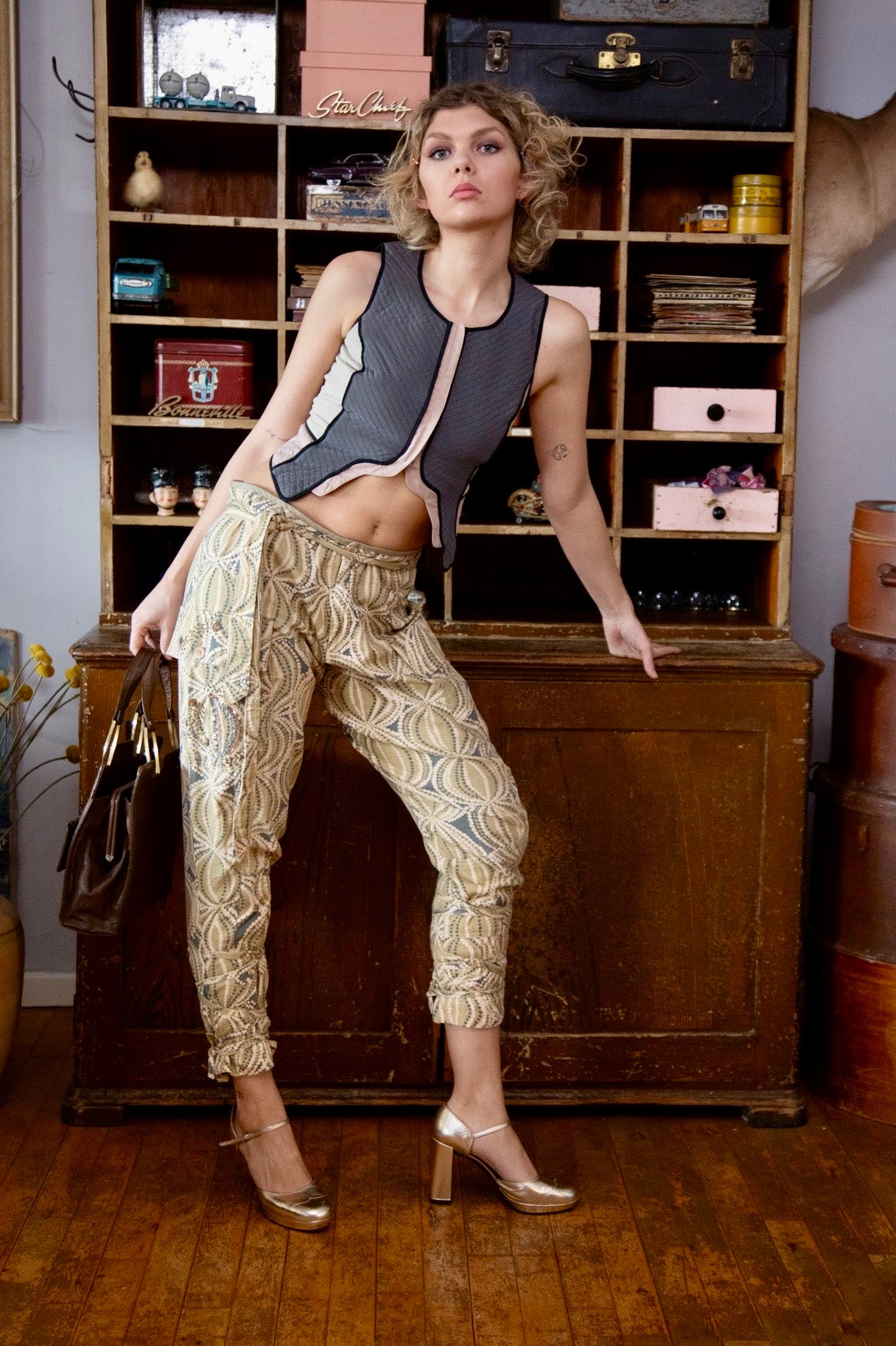 Vintage Low-waisted Pants // Danish Design // Size M