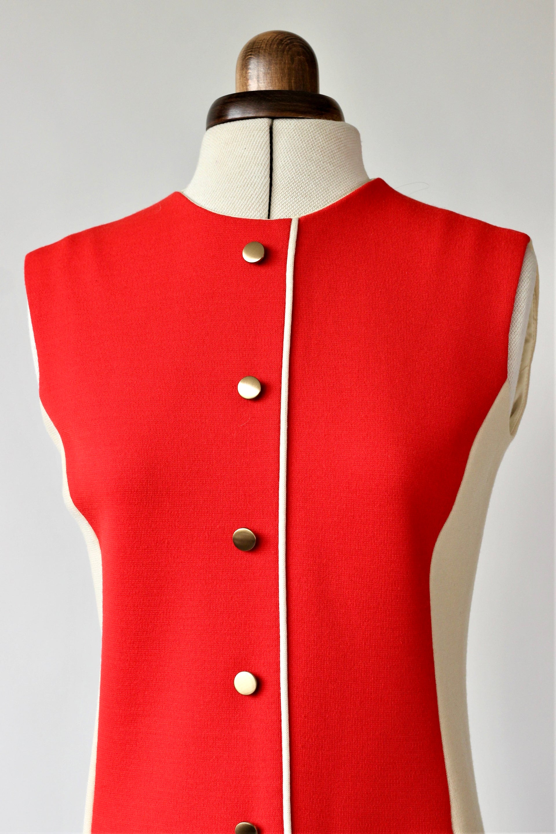 1960s French Design Wool Dress Suit// Size S/M