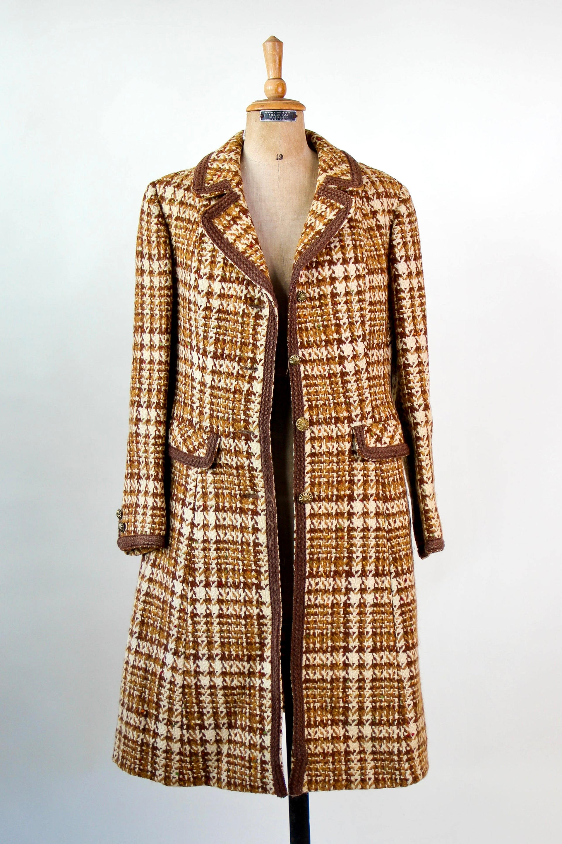 1960s Designer Wool Mod Coat // Size M