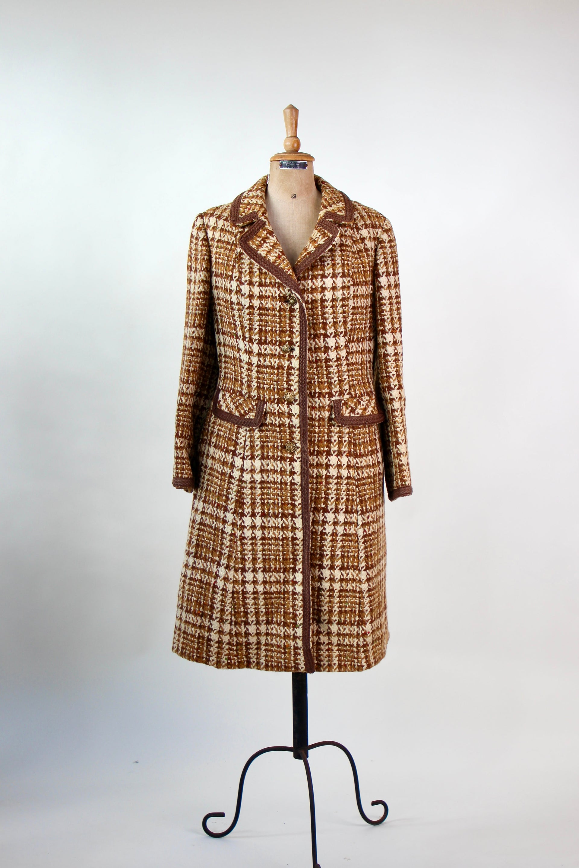 1960s Designer Wool Mod Coat // Size M