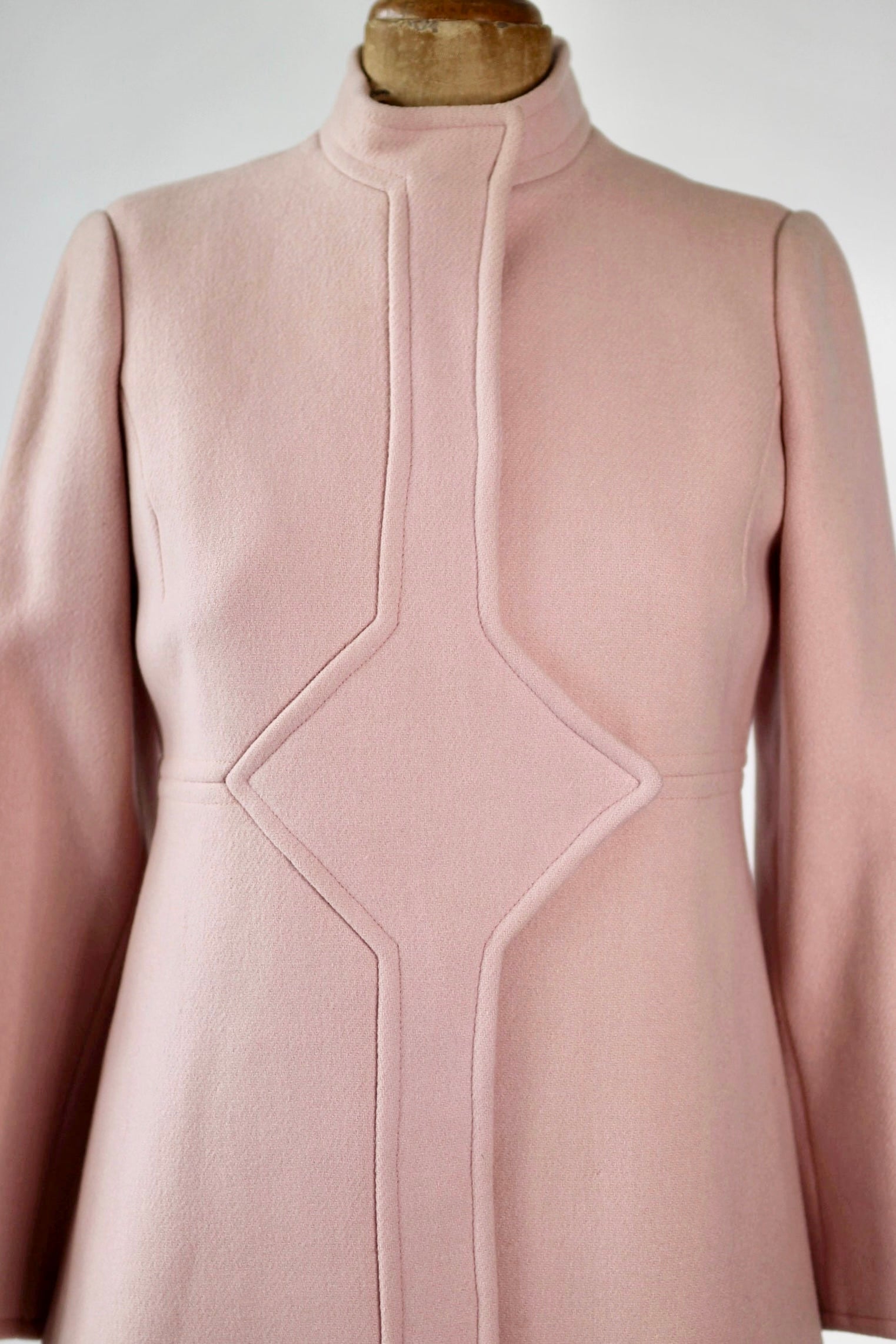 1960s Pink Wool Dress and Coat by Lanz// Size S/M