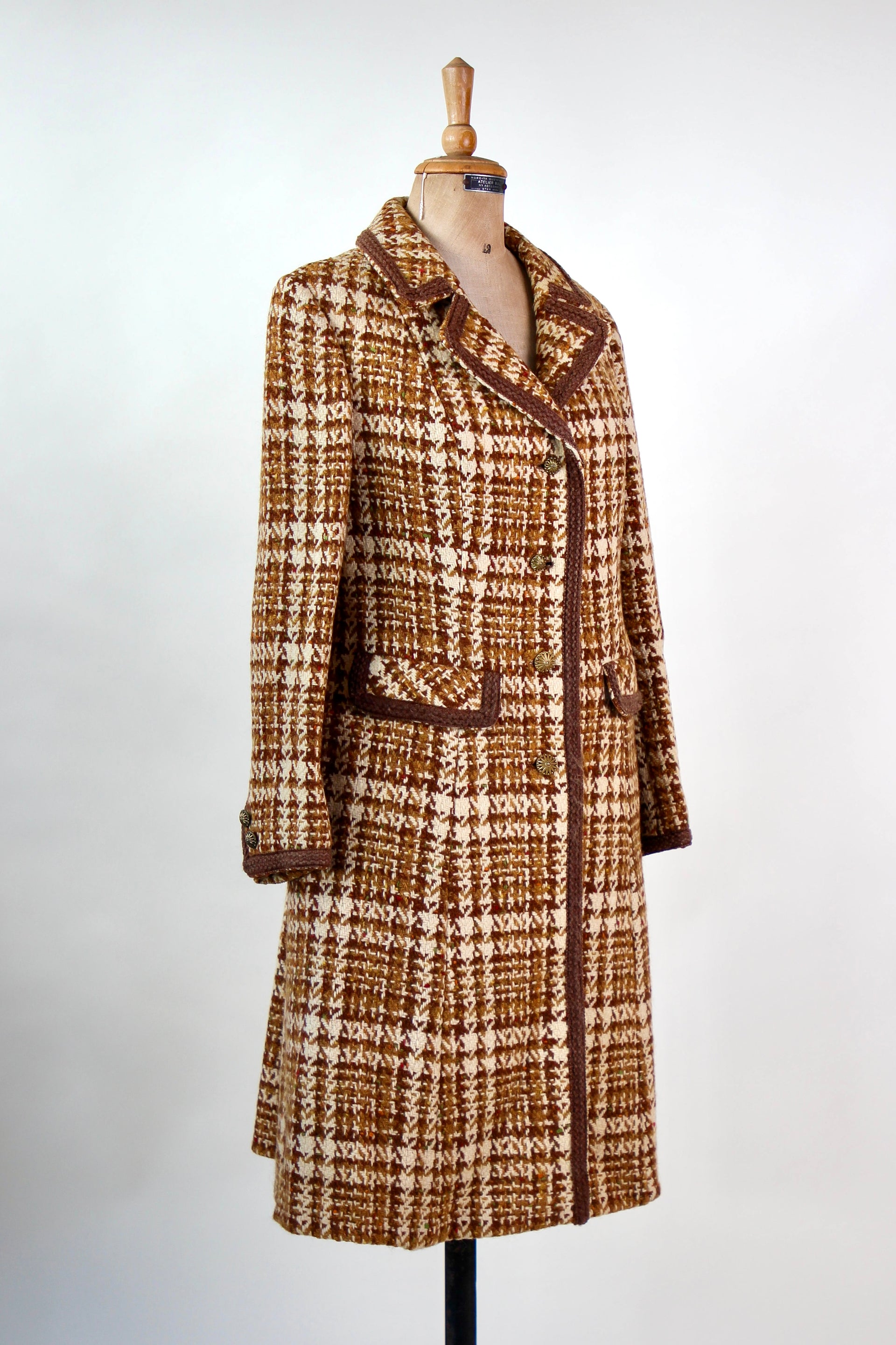 1960s Designer Wool Mod Coat // Size M