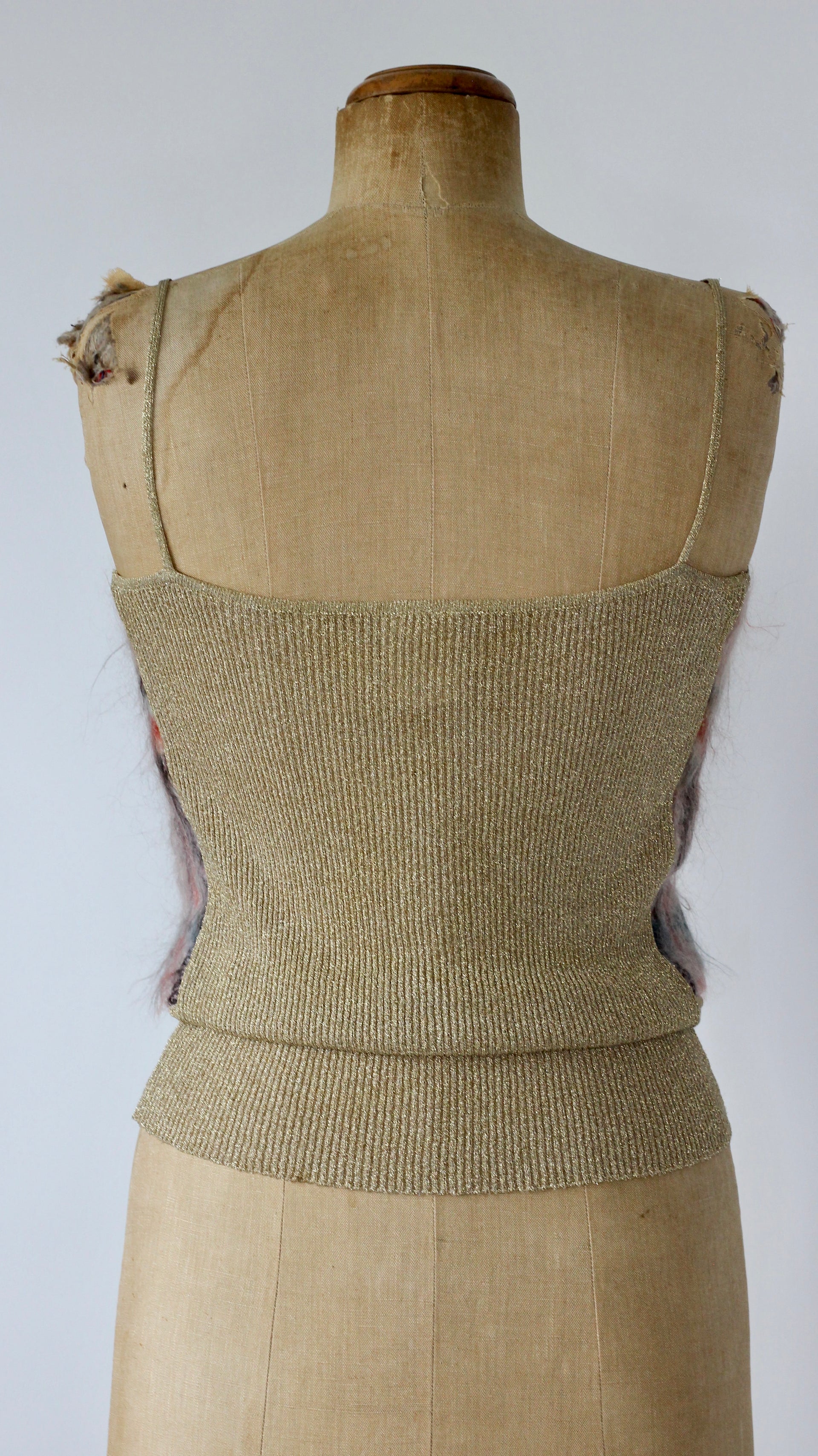 1990s Vintage Tricot Knit Top//Size S