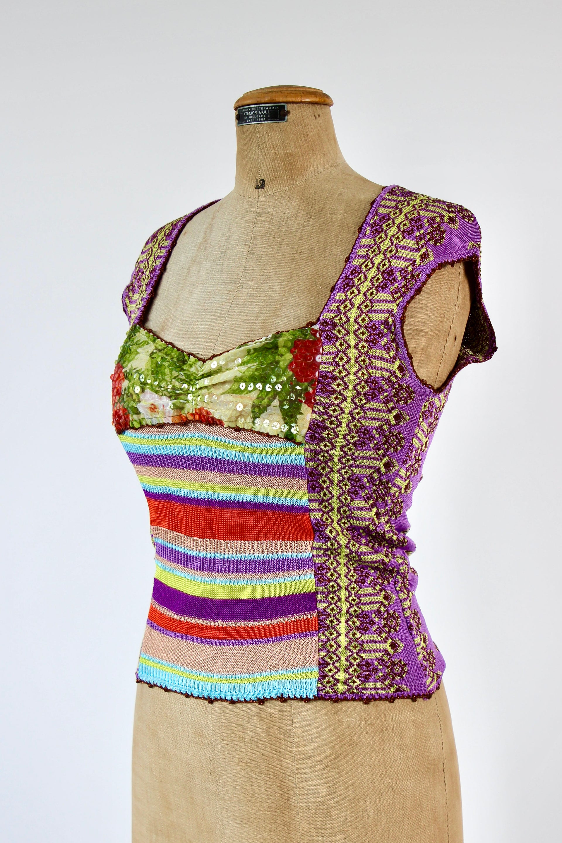 Vintage Christian Lacroix Knit Top // Size S