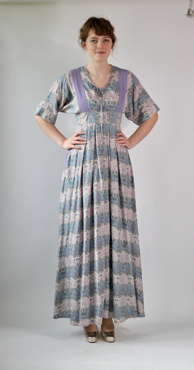 Y2KVintage Purple Maxi Silk Dress//Danish Design//Size M
