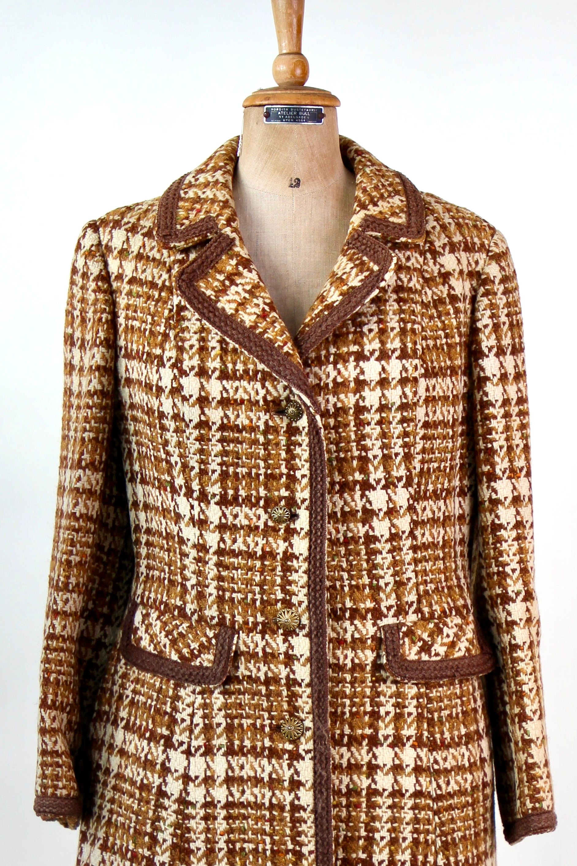 1960s Designer Wool Mod Coat // Size M