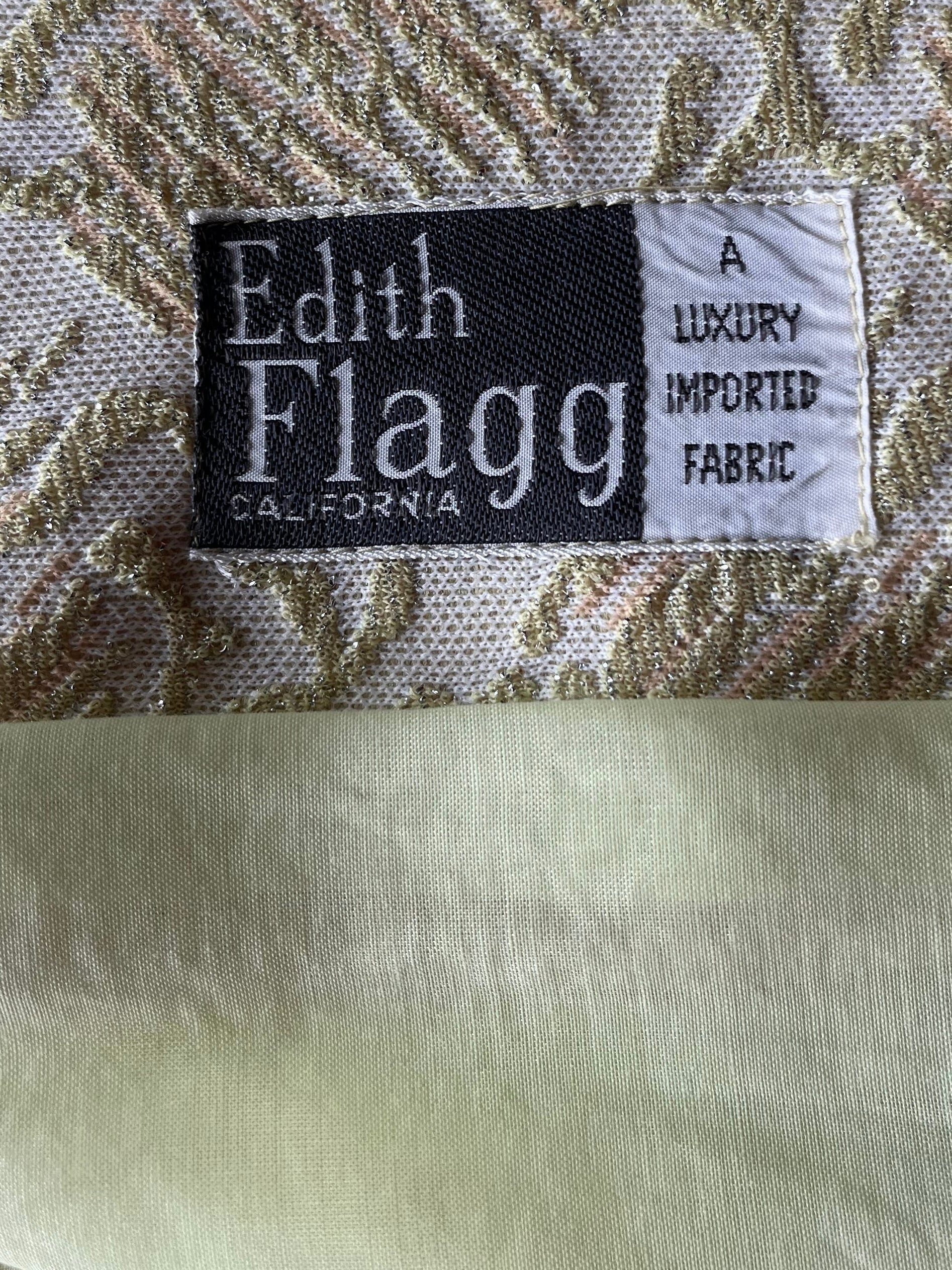 1960s Vintage Ivory Sage Green Brocade Dress and Coat//Size M