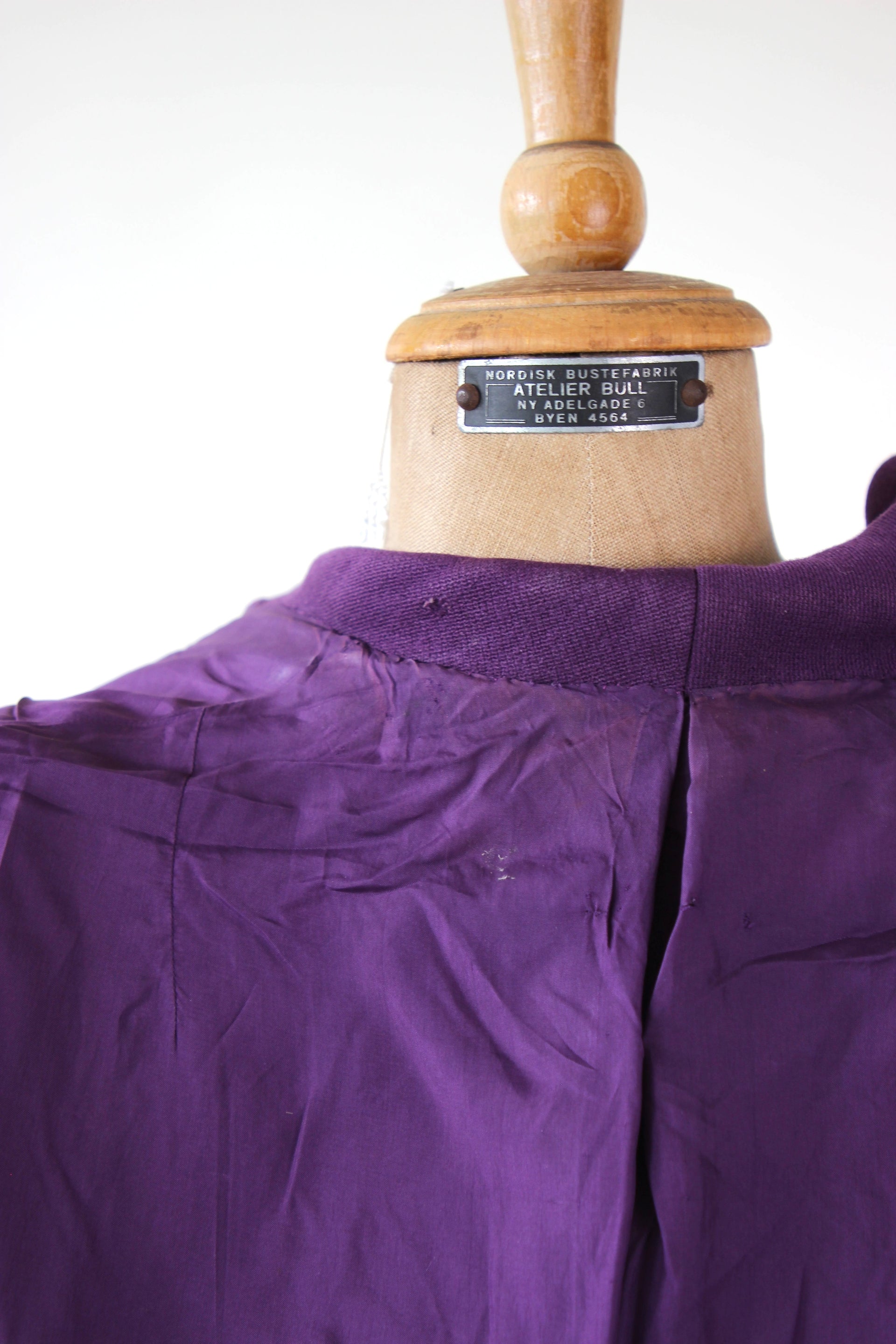 1960s Vintage Purple Mod Wool Coat // Size M