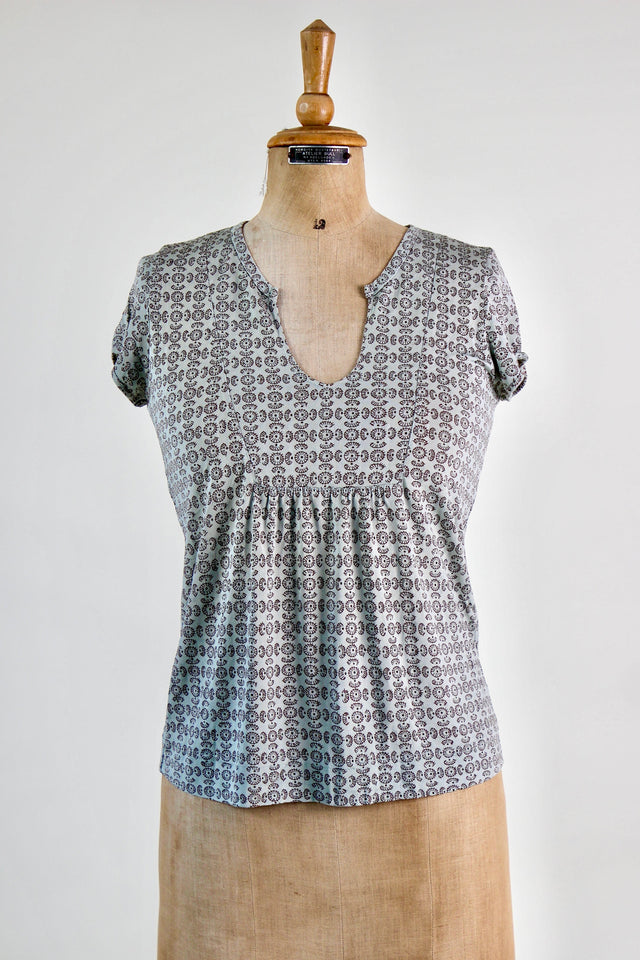 Vintage Jersey Silk Blouse / T-shirt // Size S/M