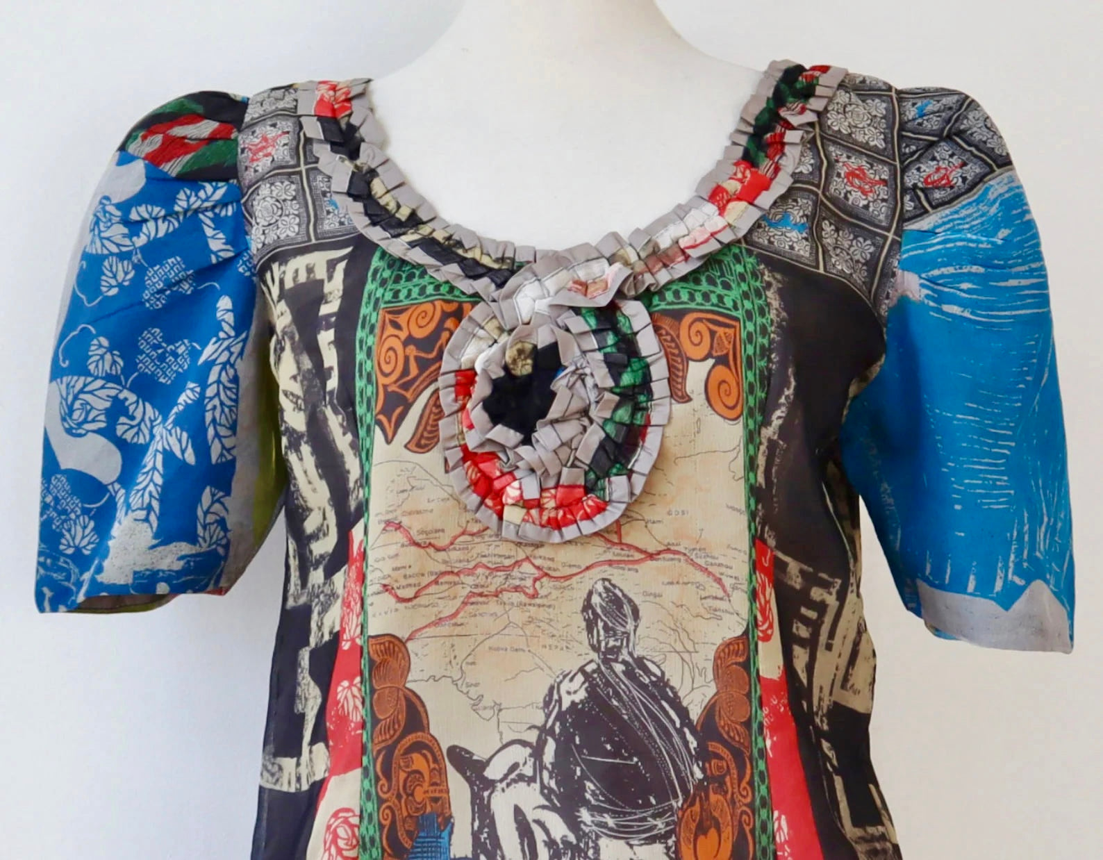 Vintage Handmade One of A Kind Top/Blouse // Size M
