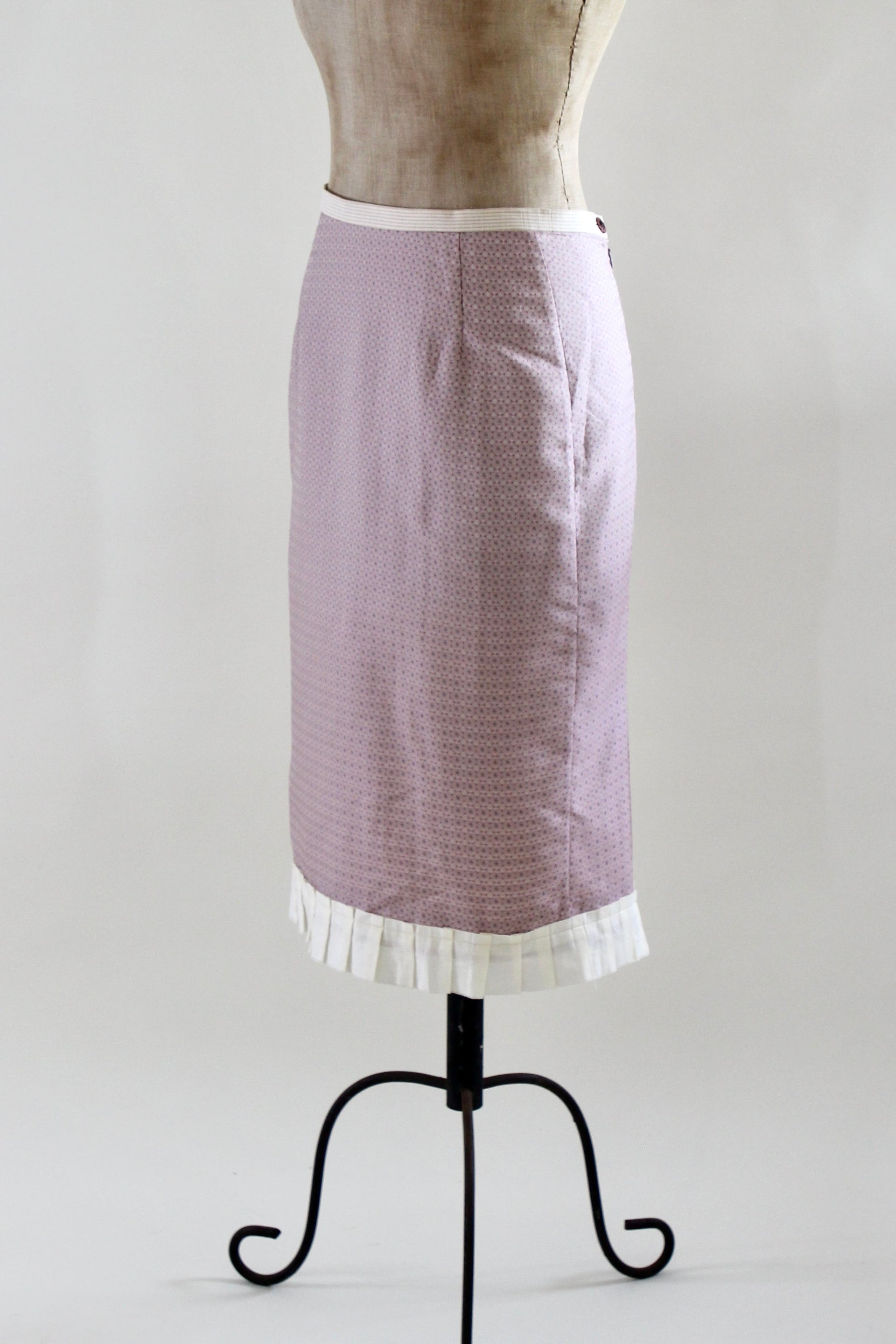 Late 1990s Vintage Rose Pencil Skirt // Danish Design // Size S/M