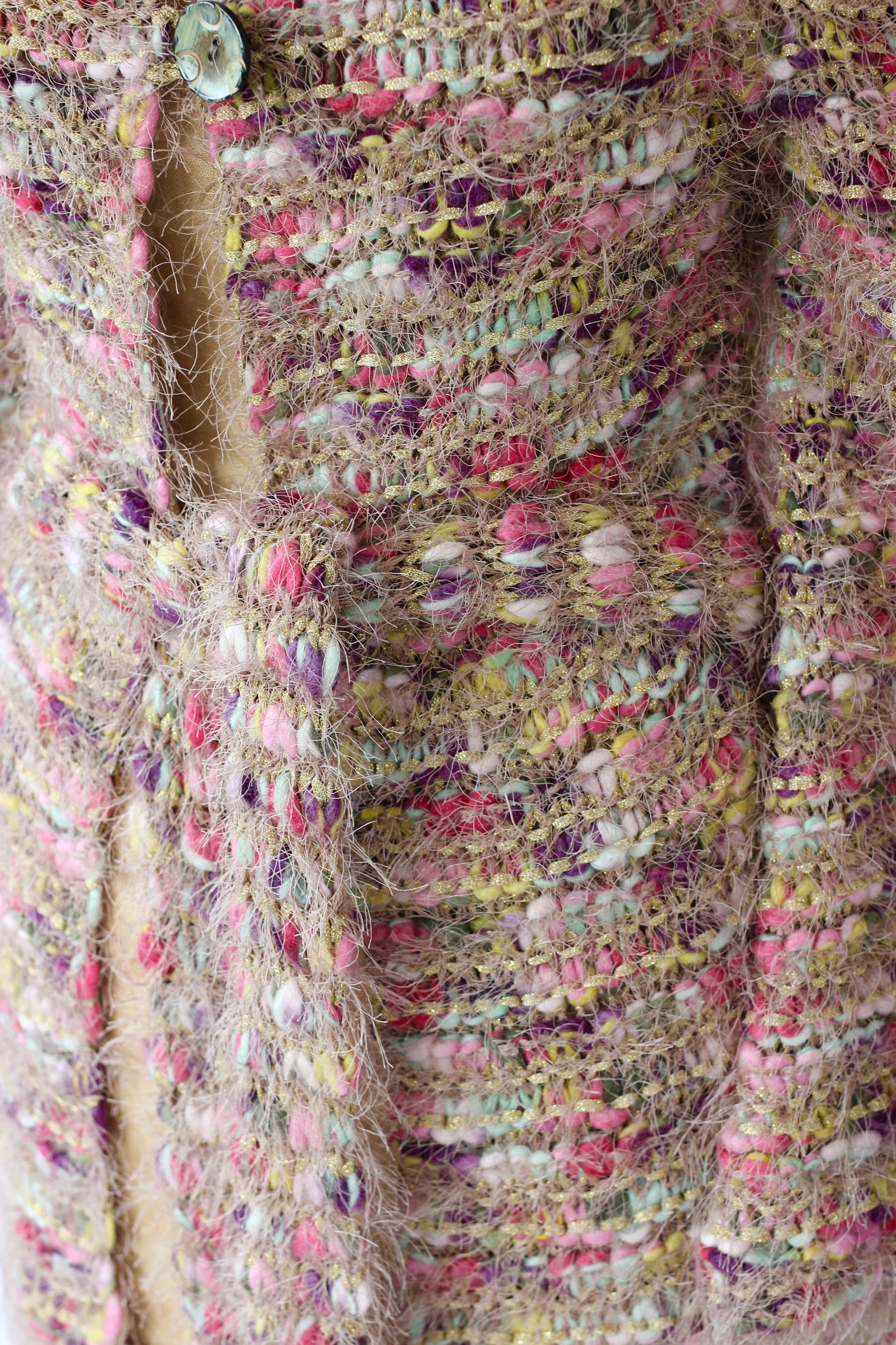 Y2K Vintage Long Wool Cardigan // Size S