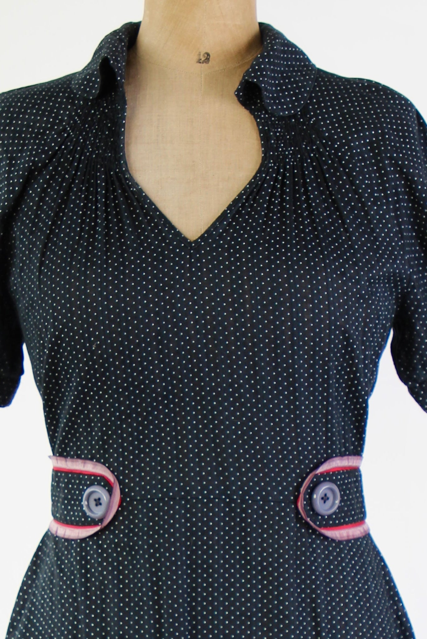 Y2K Vintage Baum und Pferdgarten Black Cotton Dress // Size L