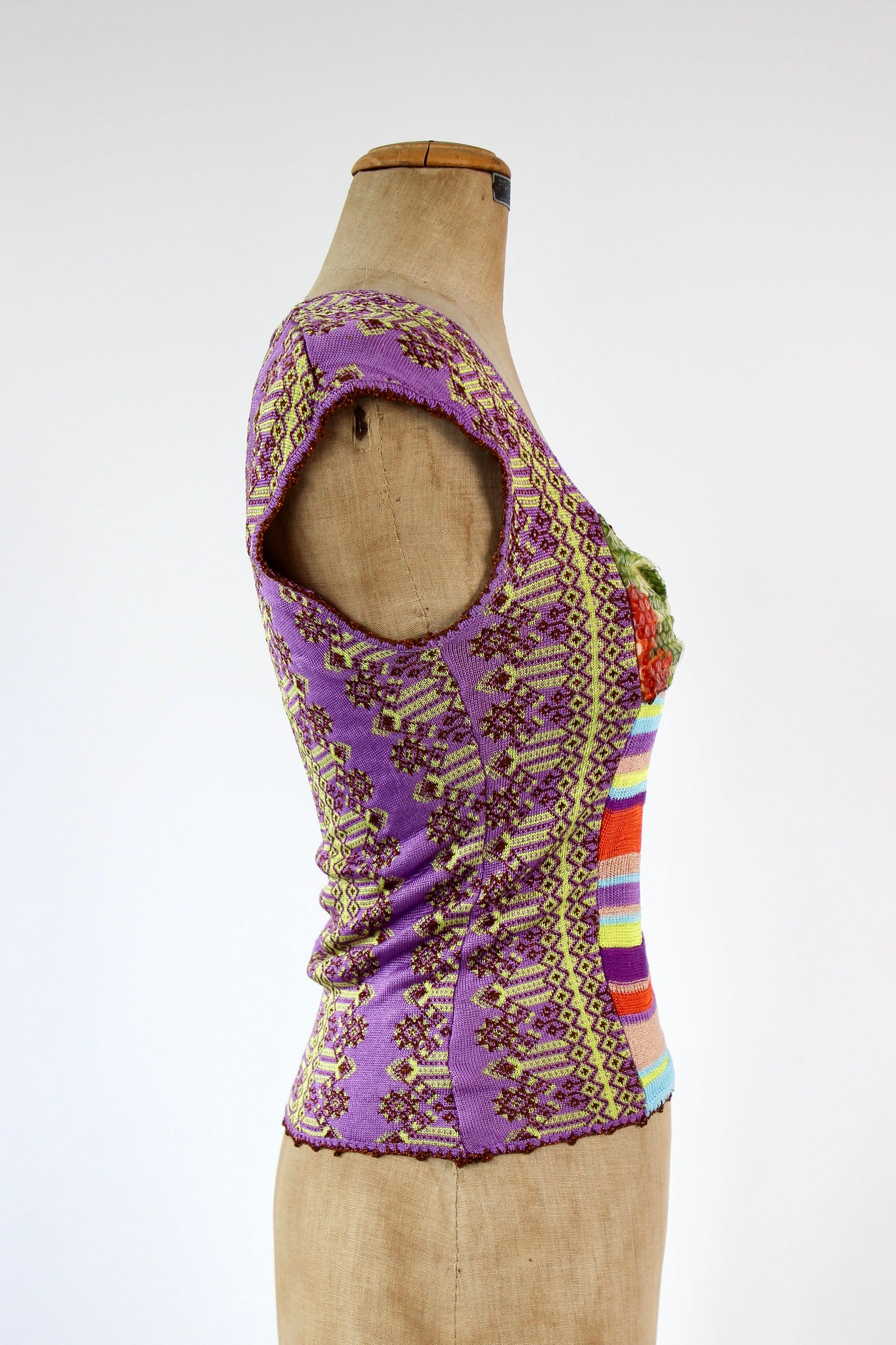 Vintage Christian Lacroix Knit Top // Size S