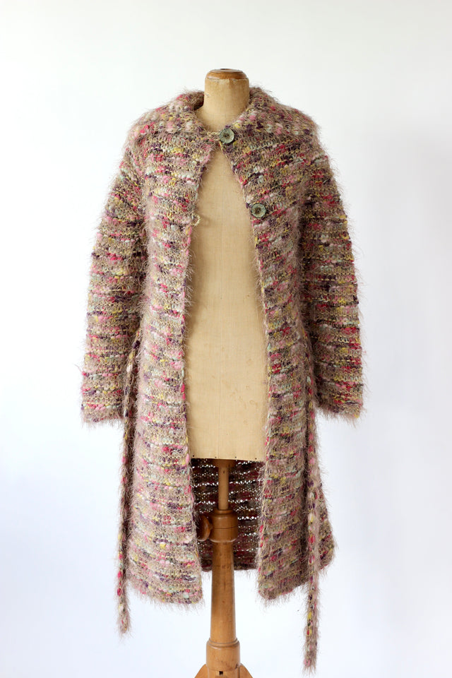 Y2K Vintage Long Wool Cardigan // Size S