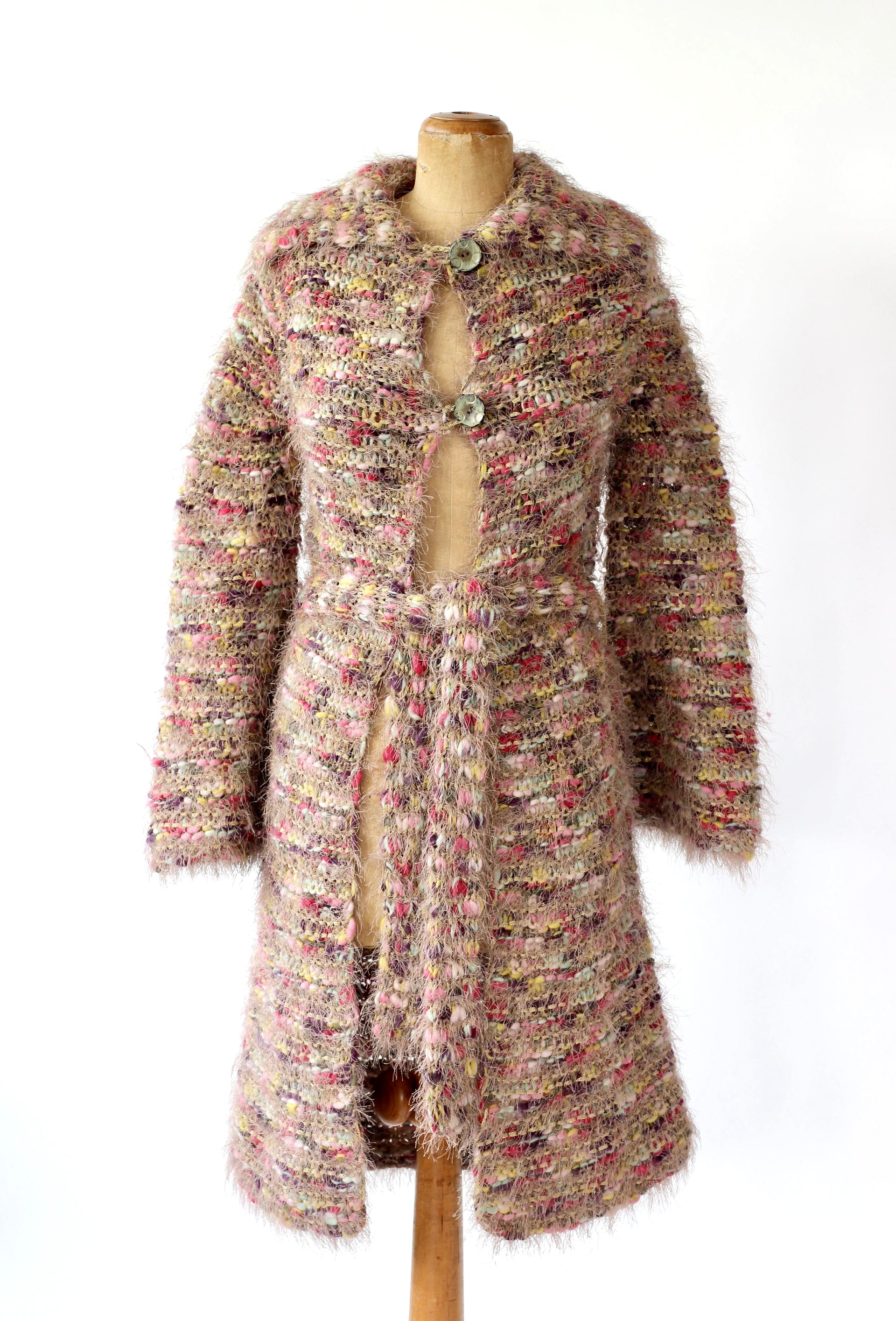 Y2K Vintage Long Wool Cardigan // Size S