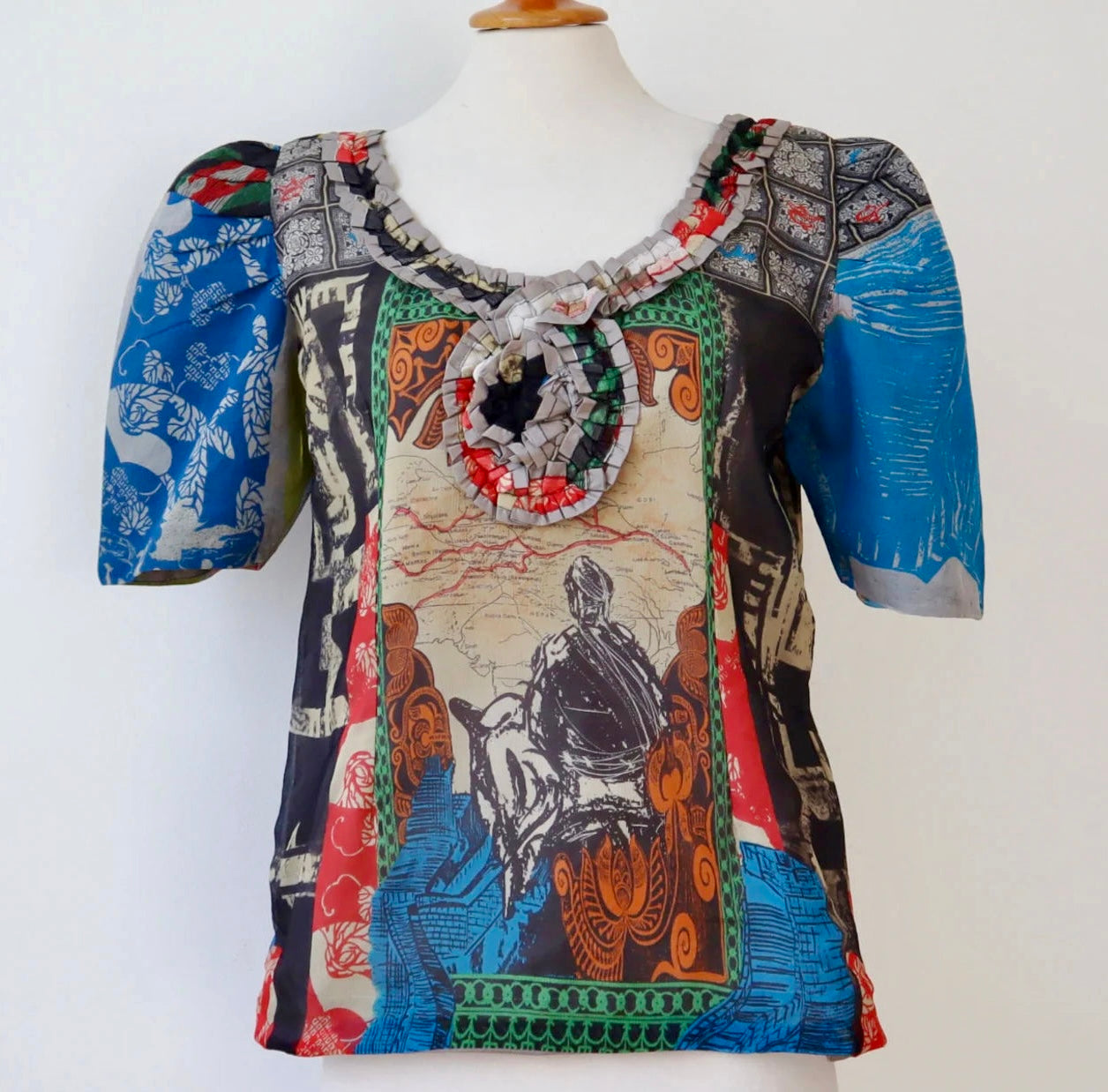 Vintage Handmade One of A Kind Top/Blouse // Size M