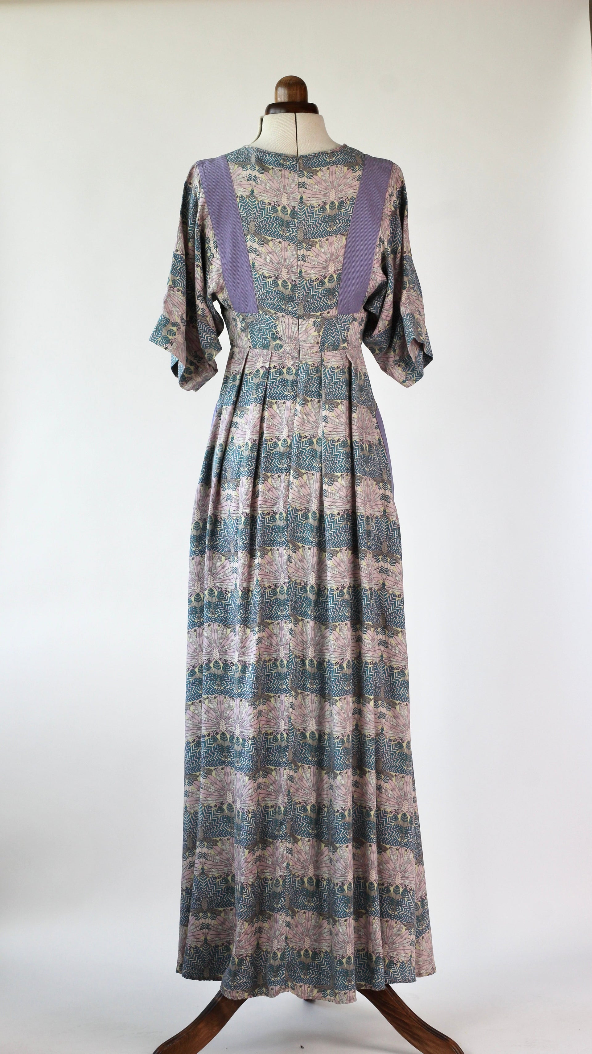 Y2K Purple Maxi Silk Dress//Danish Design//Size L