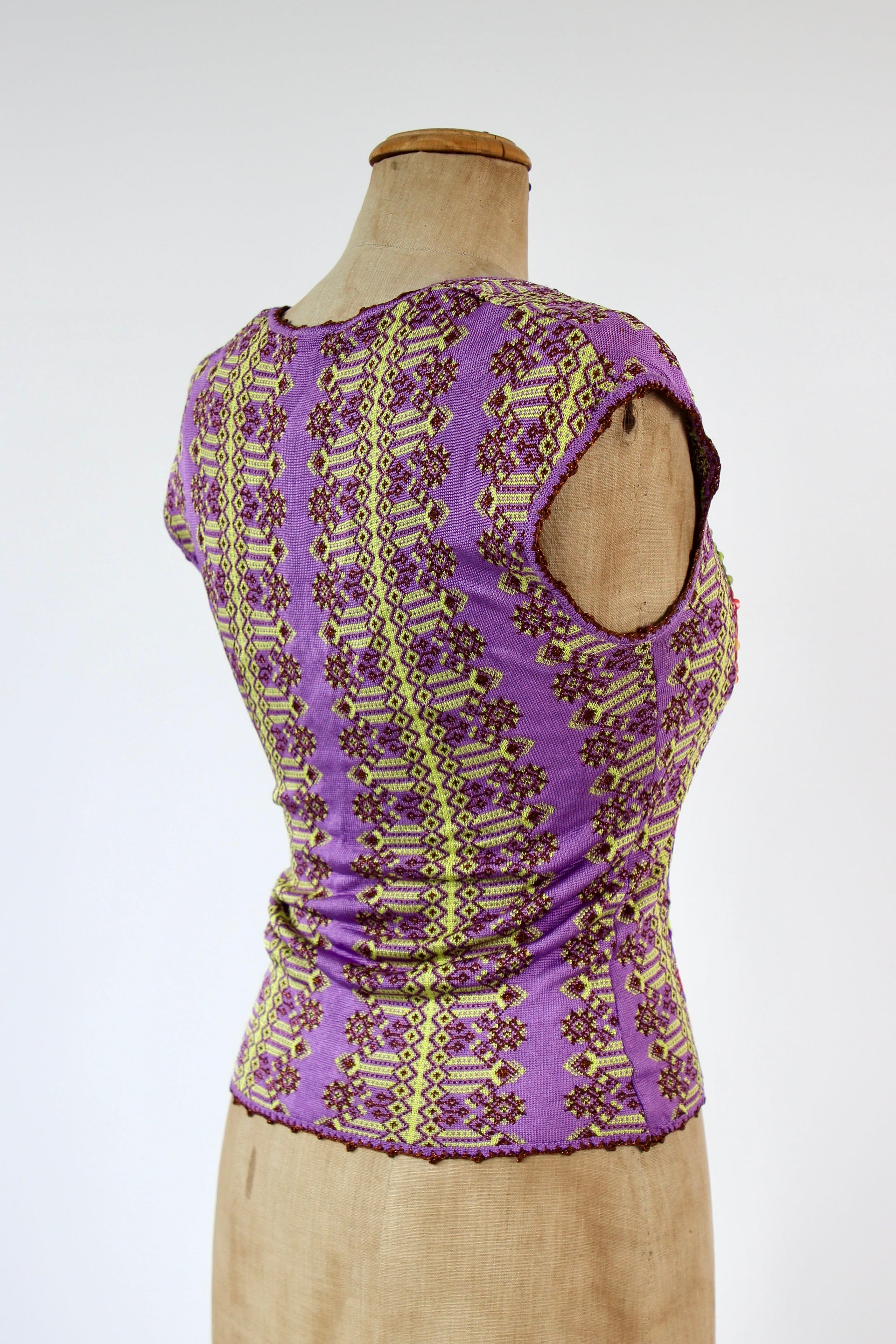 Vintage Christian Lacroix Knit Top // Size S