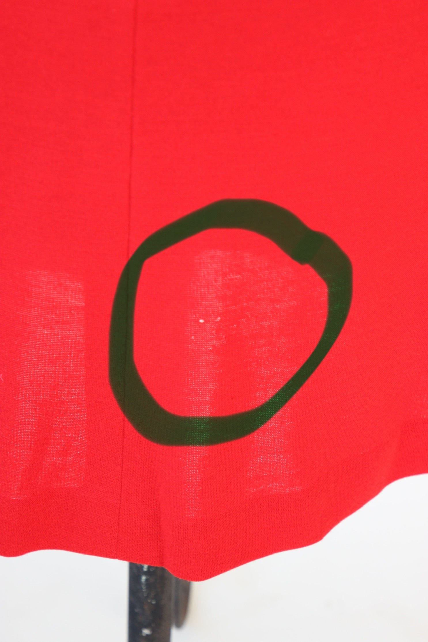 1970s Vintage Bright Red Shift Mod Wool Dress // Size S/M