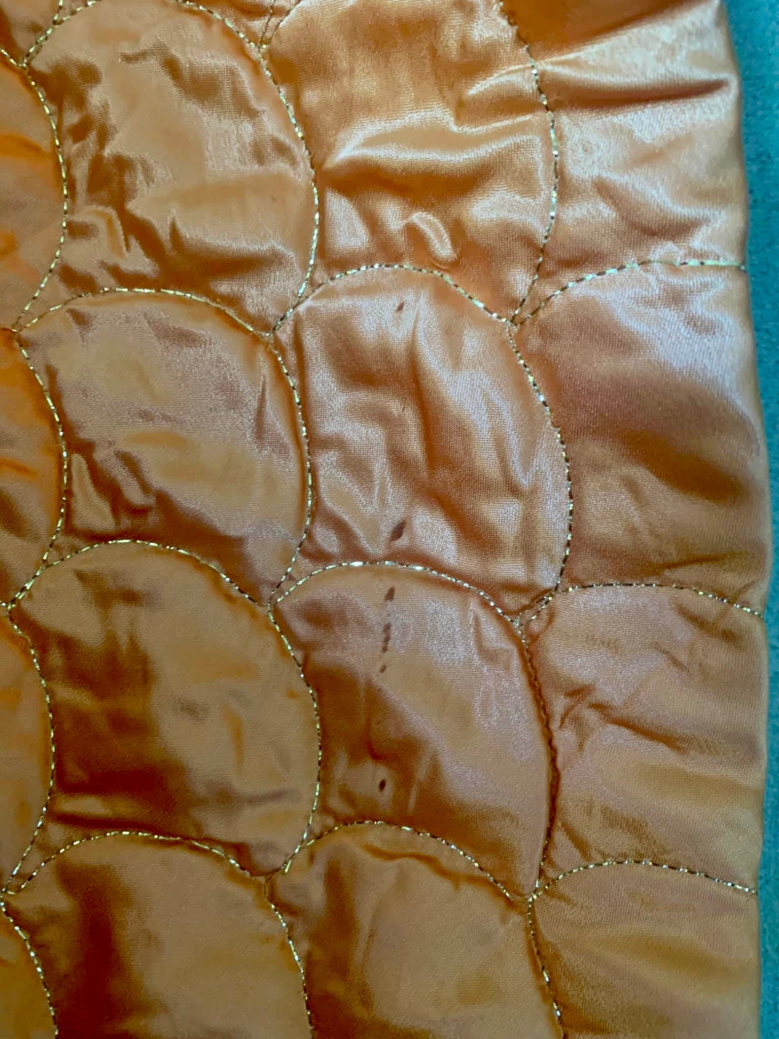 1950s Copper Quilted Circle Skirt