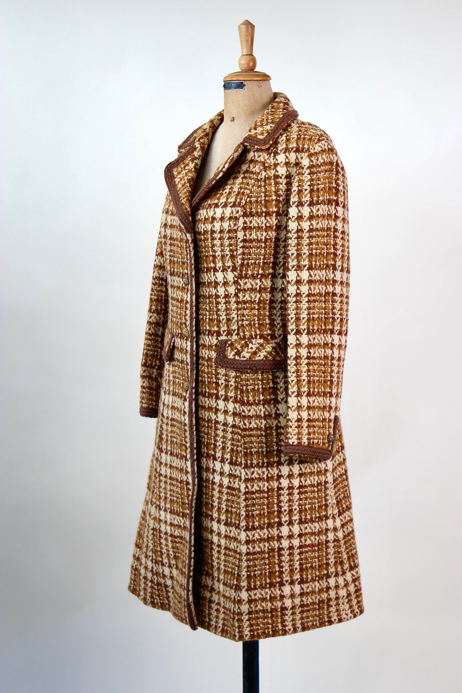 1960s Designer Wool Mod Coat // Size M