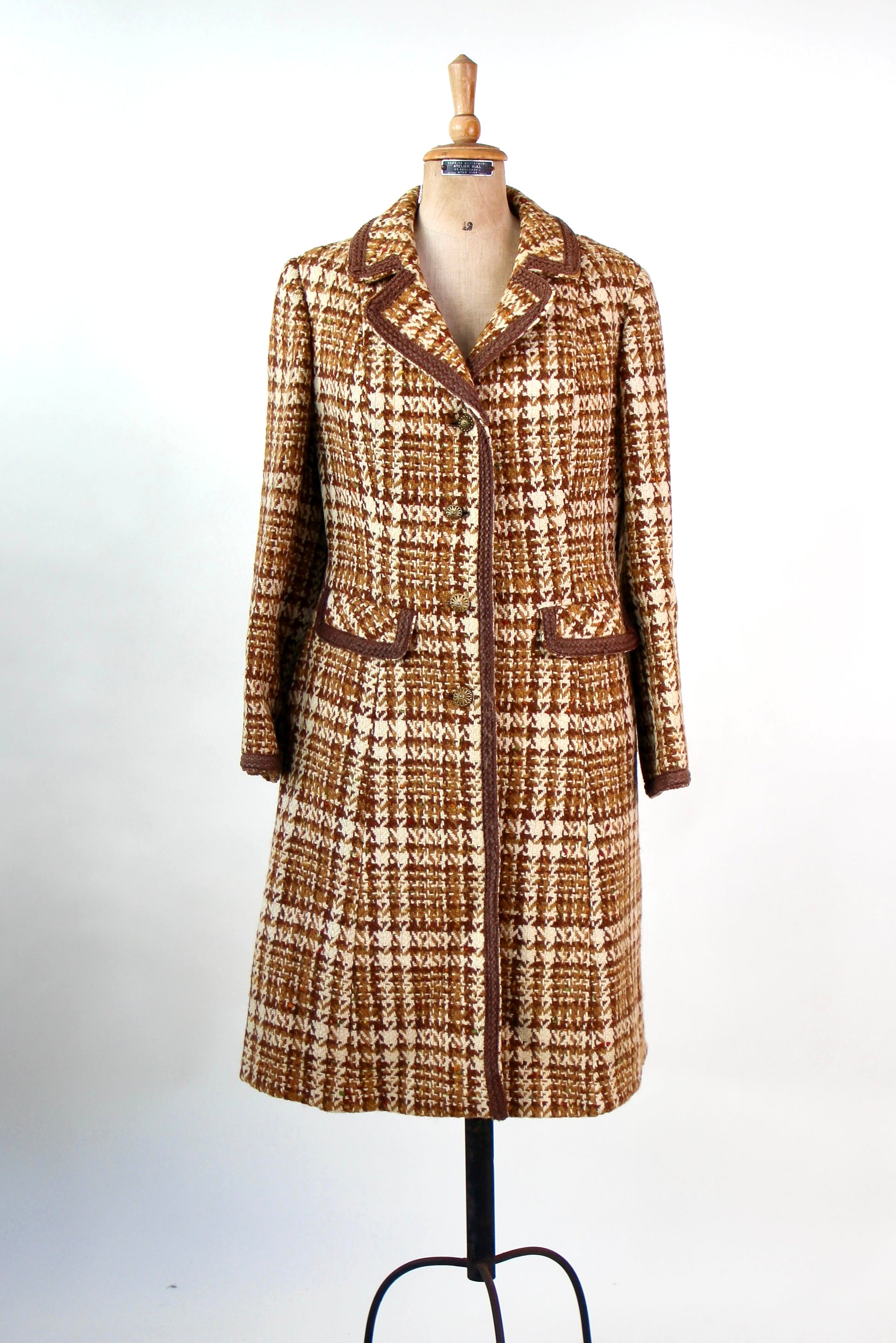 1960s Designer Wool Mod Coat // Size M