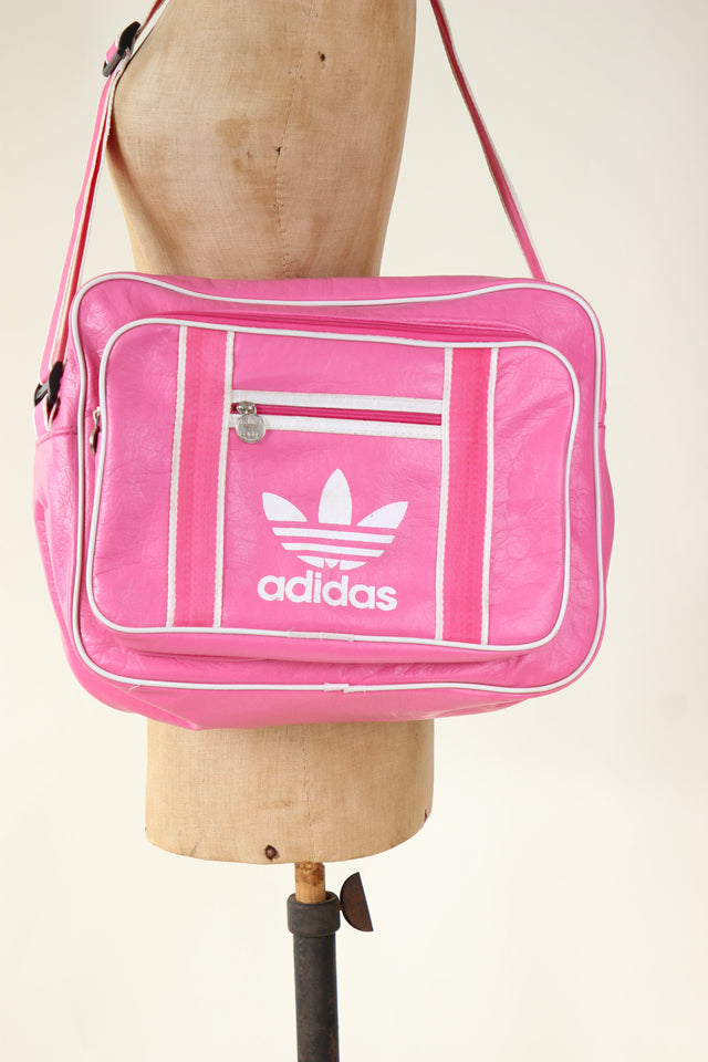 1980s Vintage Adidas Pink Sports Bag