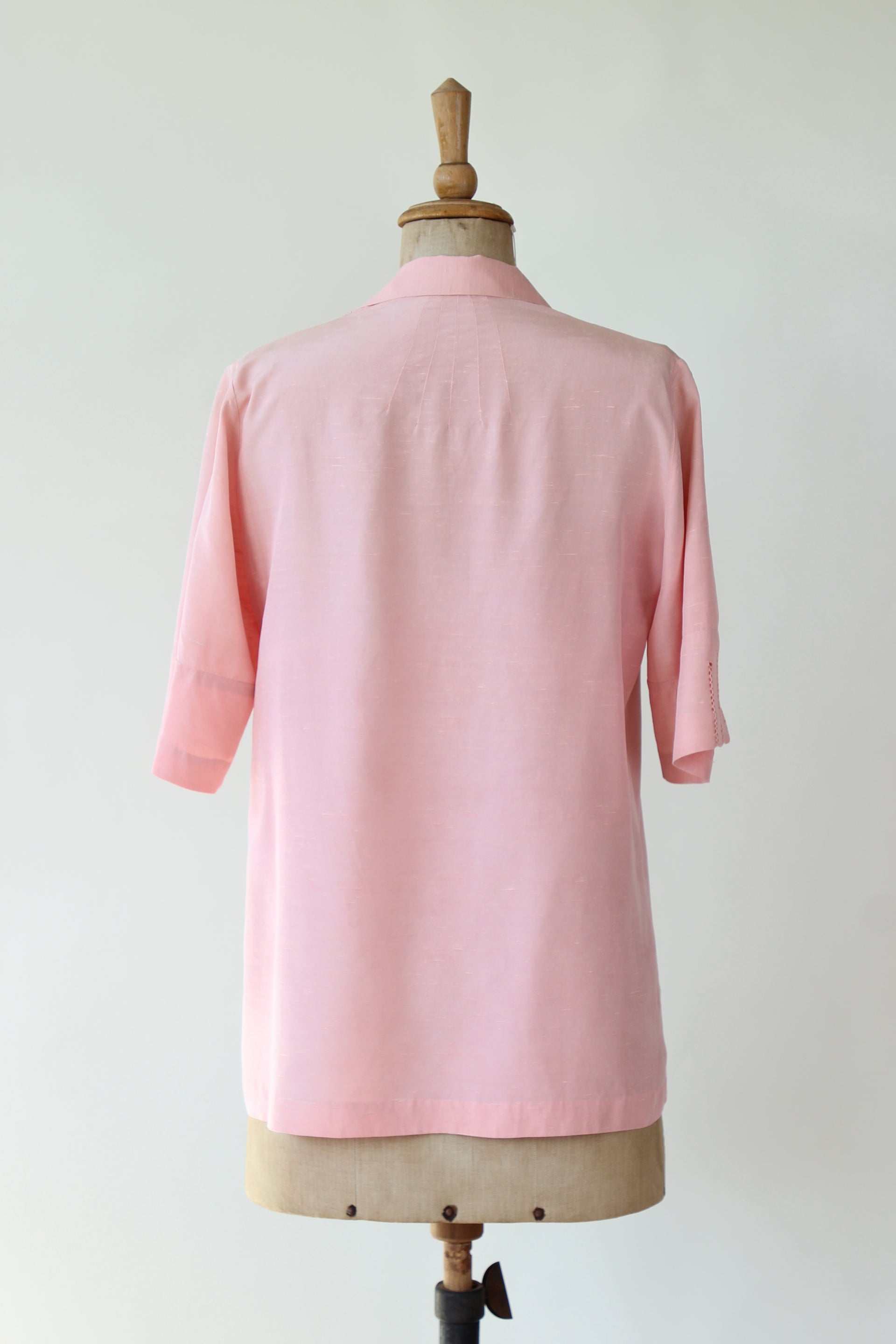 1920s Vintage Pink Shirt and Skirt Suit // Size M/L