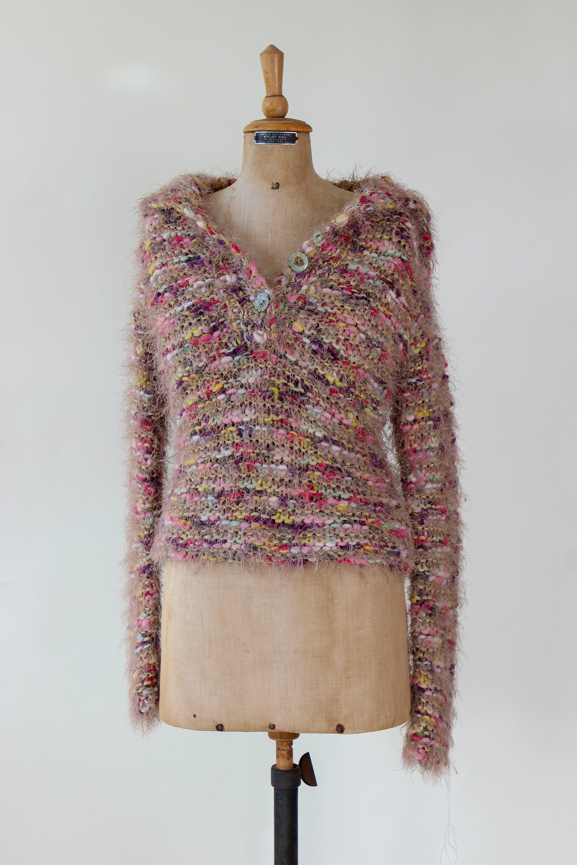 Vintage Wool Knit with Large Collar // Munthe plus Simonsen // Size S/M