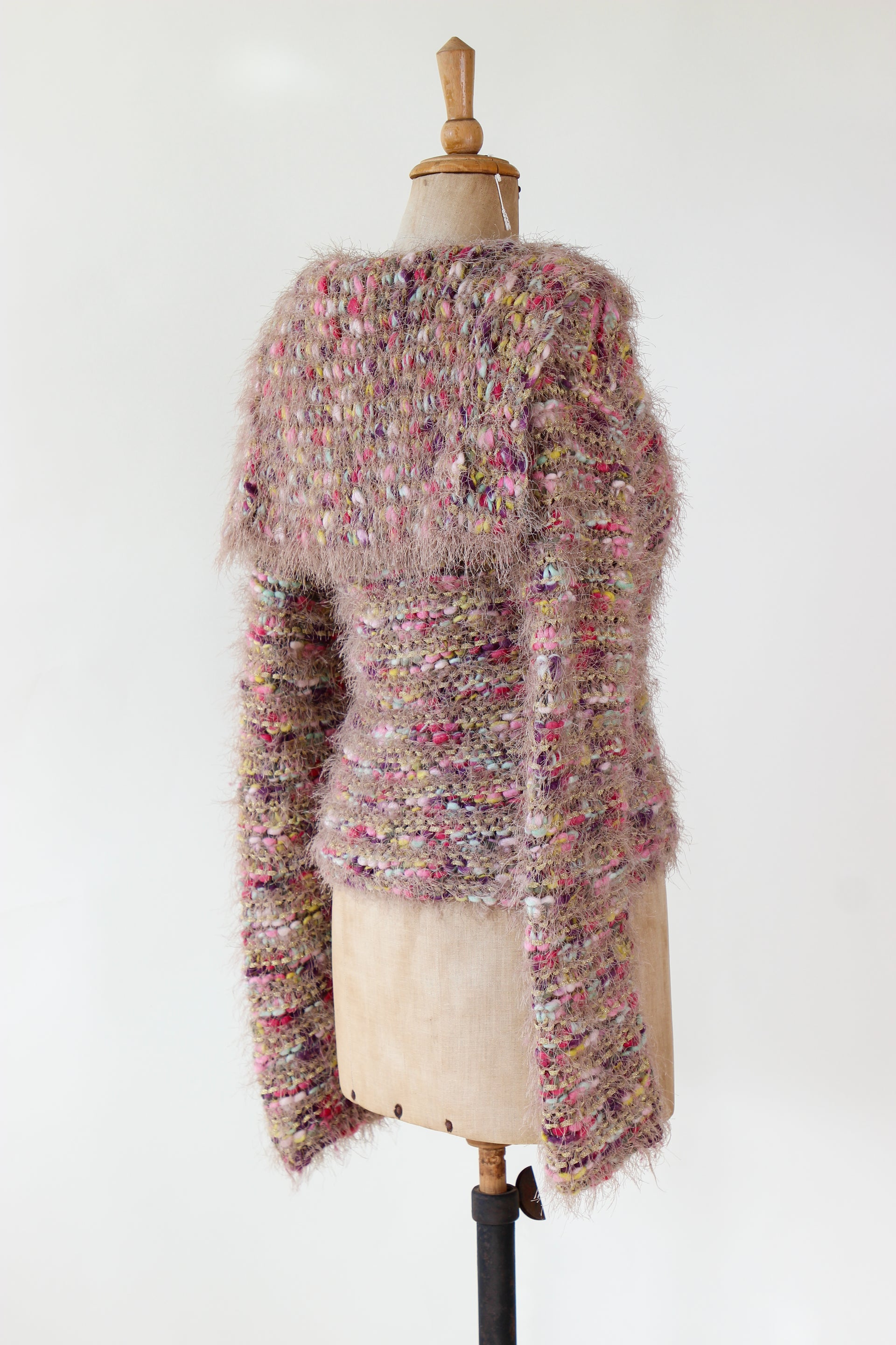 Vintage Wool Knit with Large Collar // Munthe plus Simonsen // Size S/M