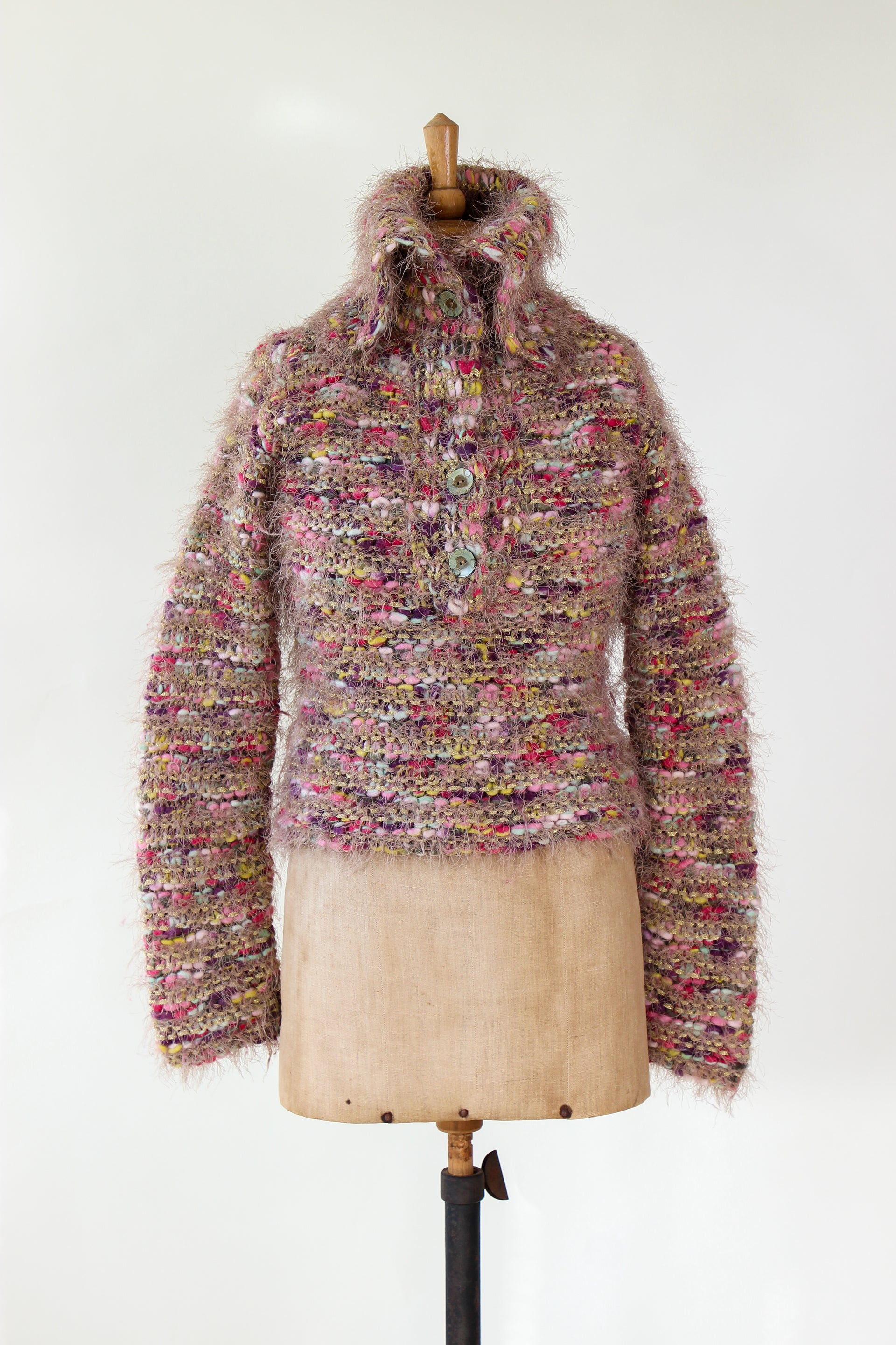 Vintage Wool Knit with Large Collar // Munthe plus Simonsen // Size S/M