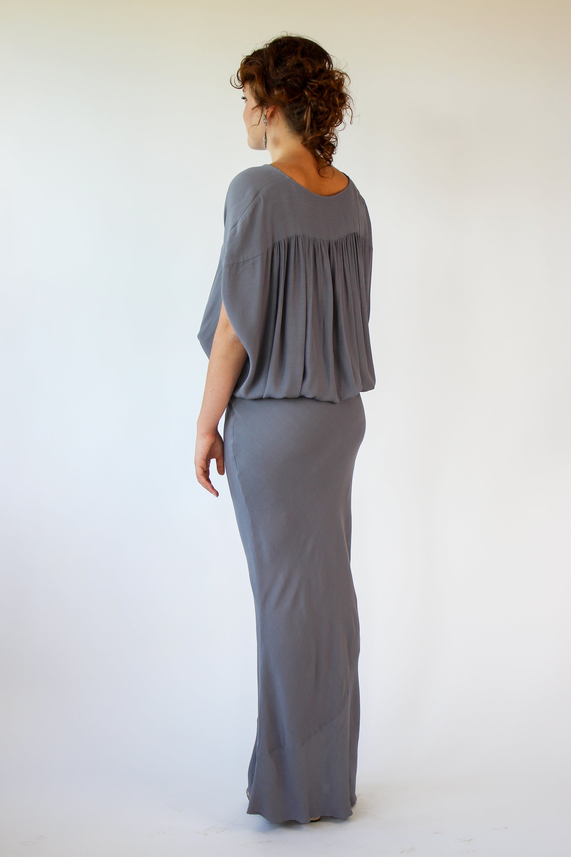 Vinntage Rützou Grey Evening Dress Size L