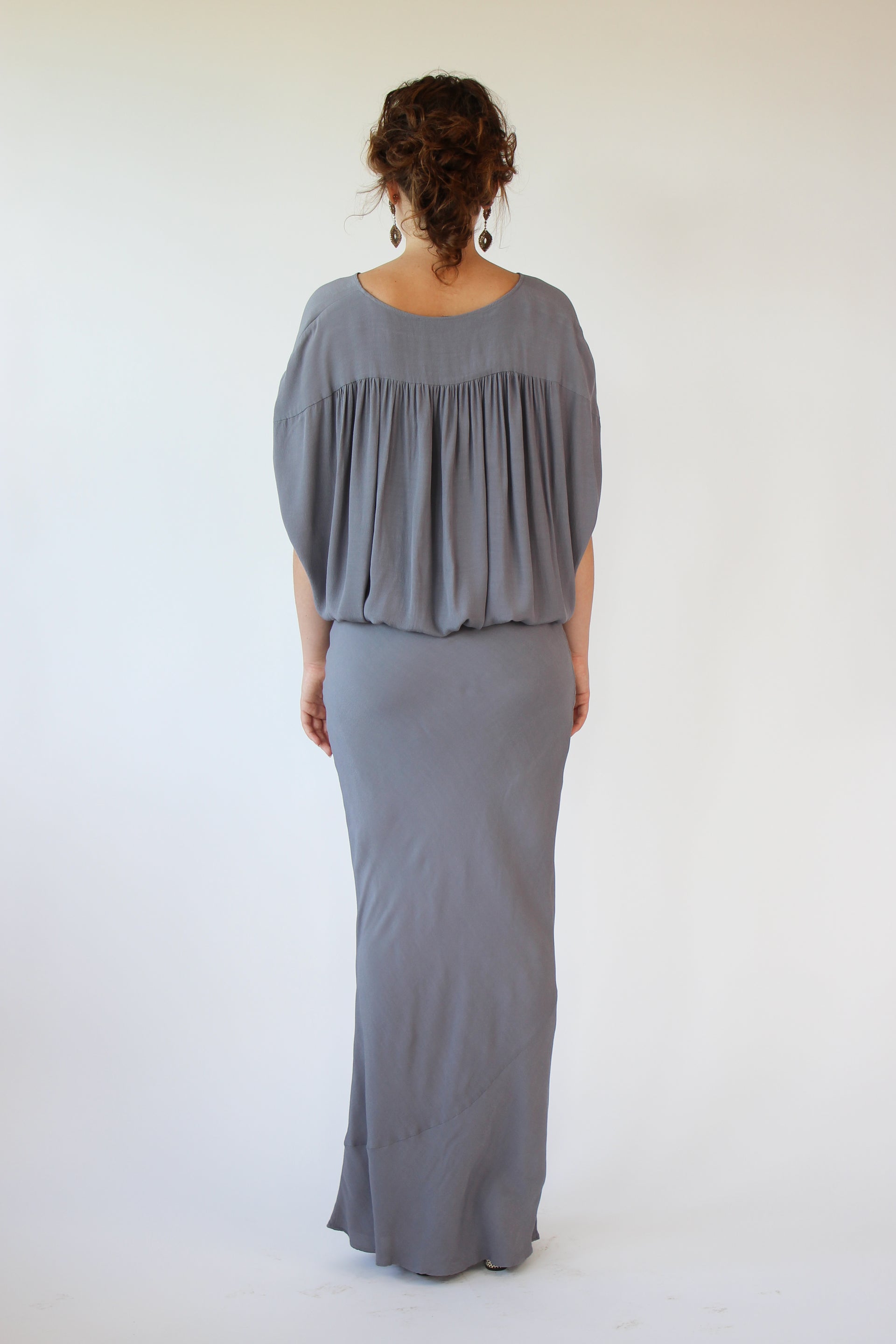 Vinntage Rützou Grey Evening Dress Size L