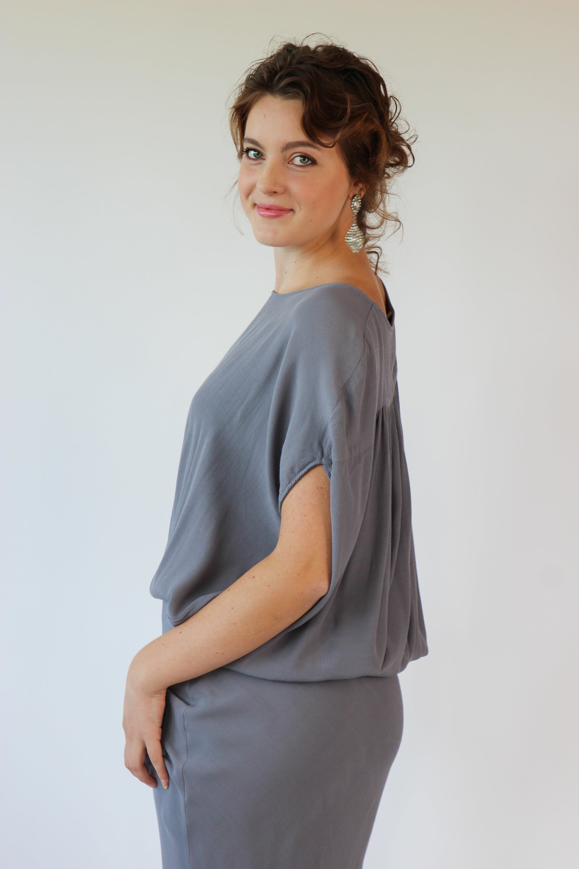 Vinntage Rützou Grey Evening Dress Size L