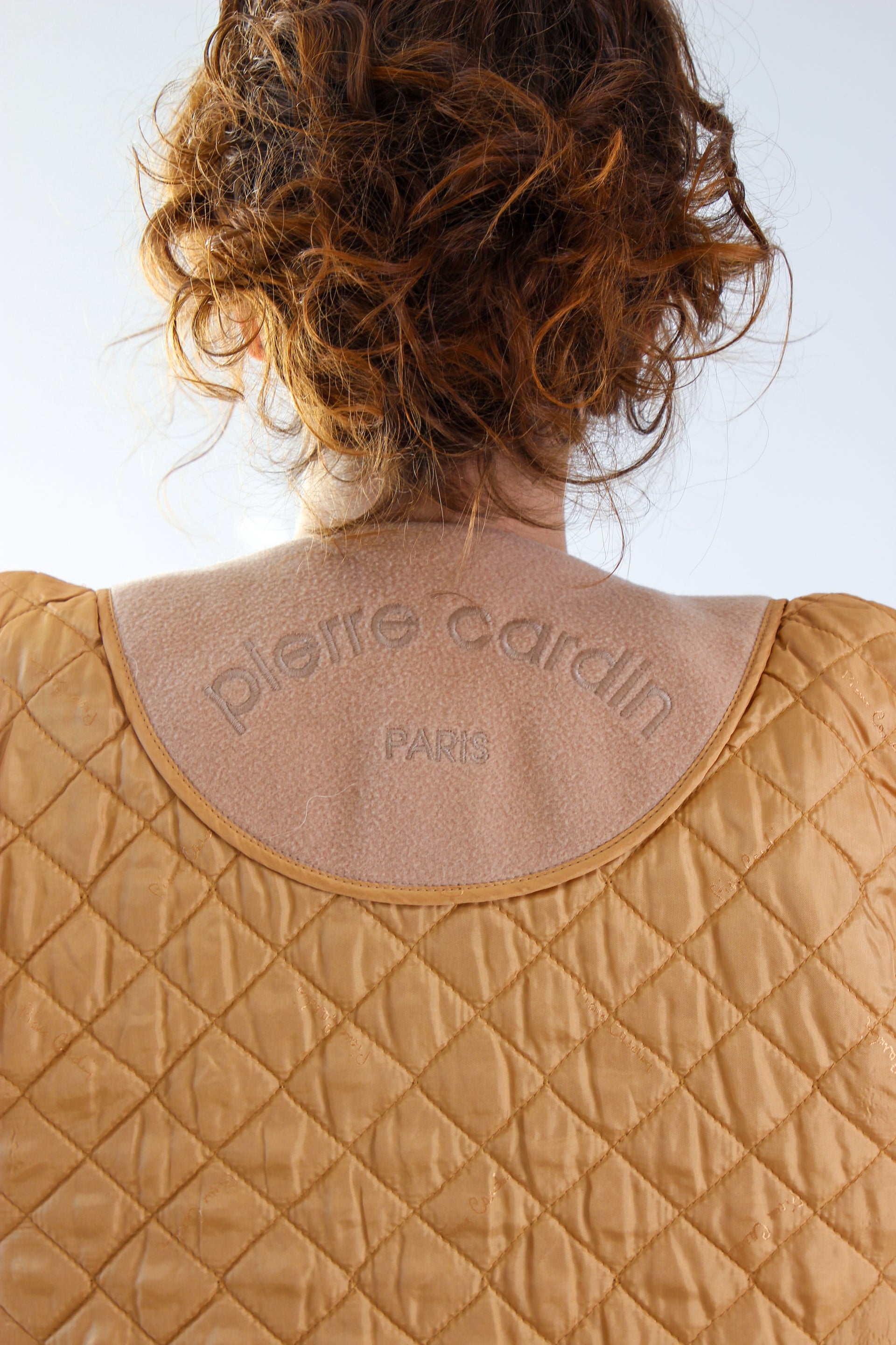 1980s Vintage Pierre Cardin Nude/Slightly Pink Wool Coat // Size S