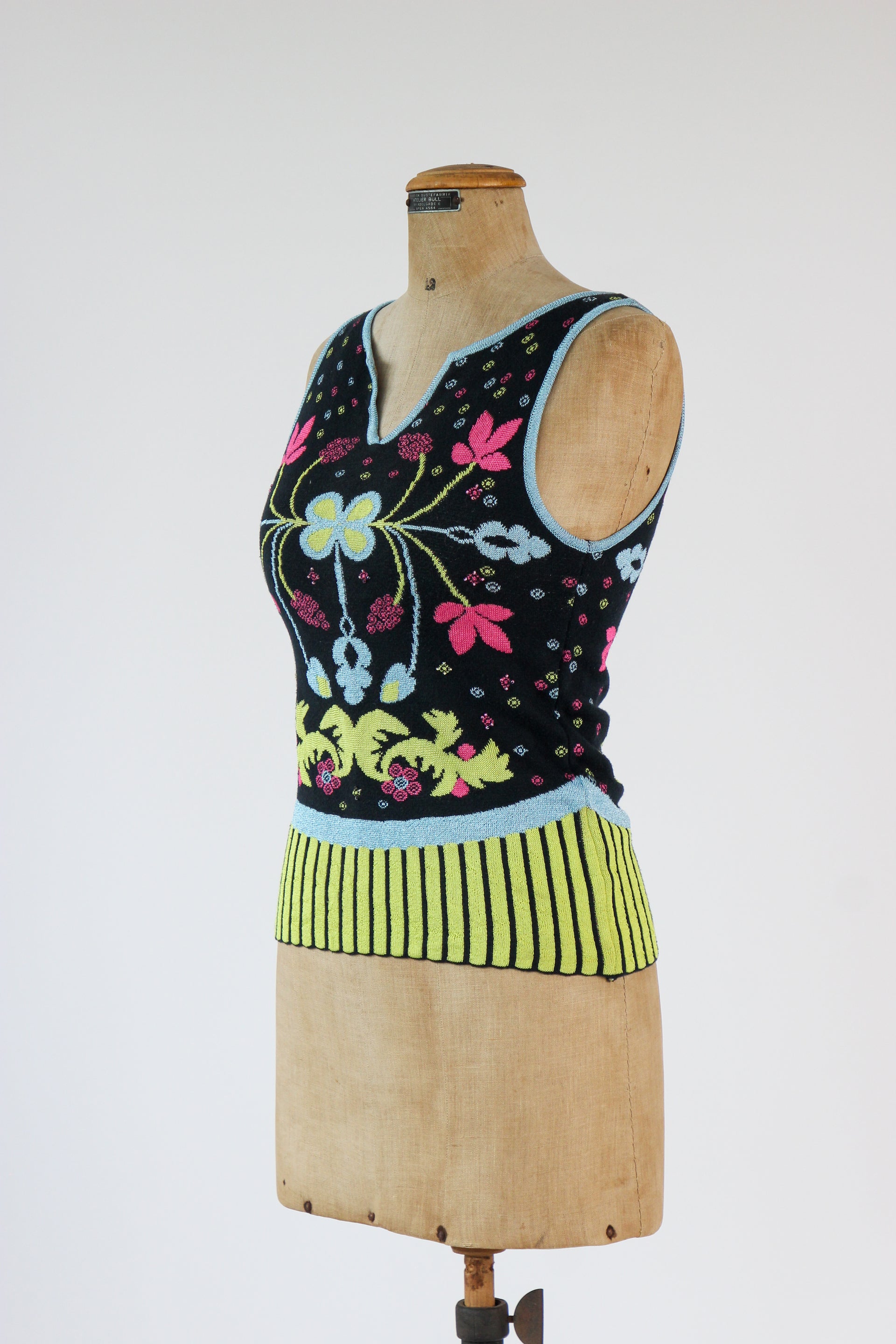 Vintage Christian Lacroix Knit Top // Size XS