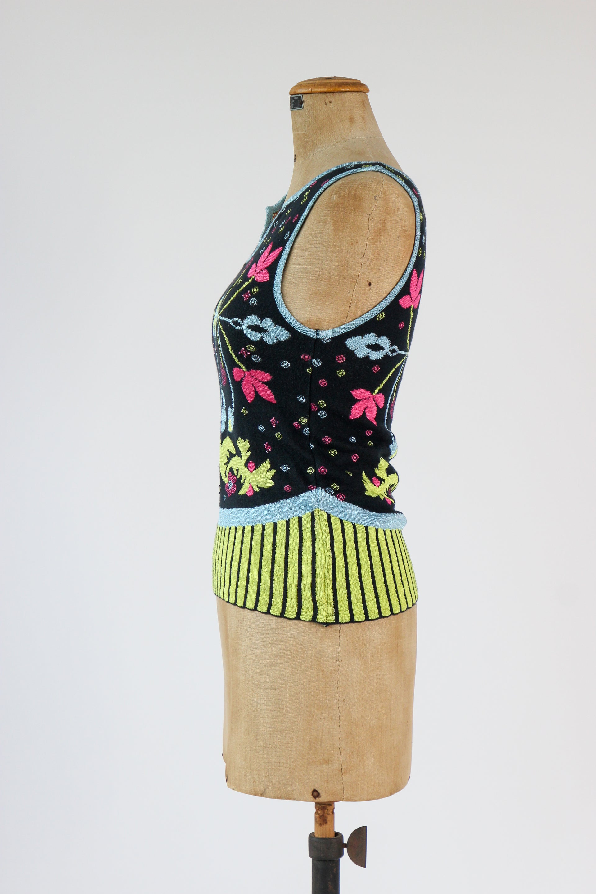 Vintage Christian Lacroix Knit Top // Size XS
