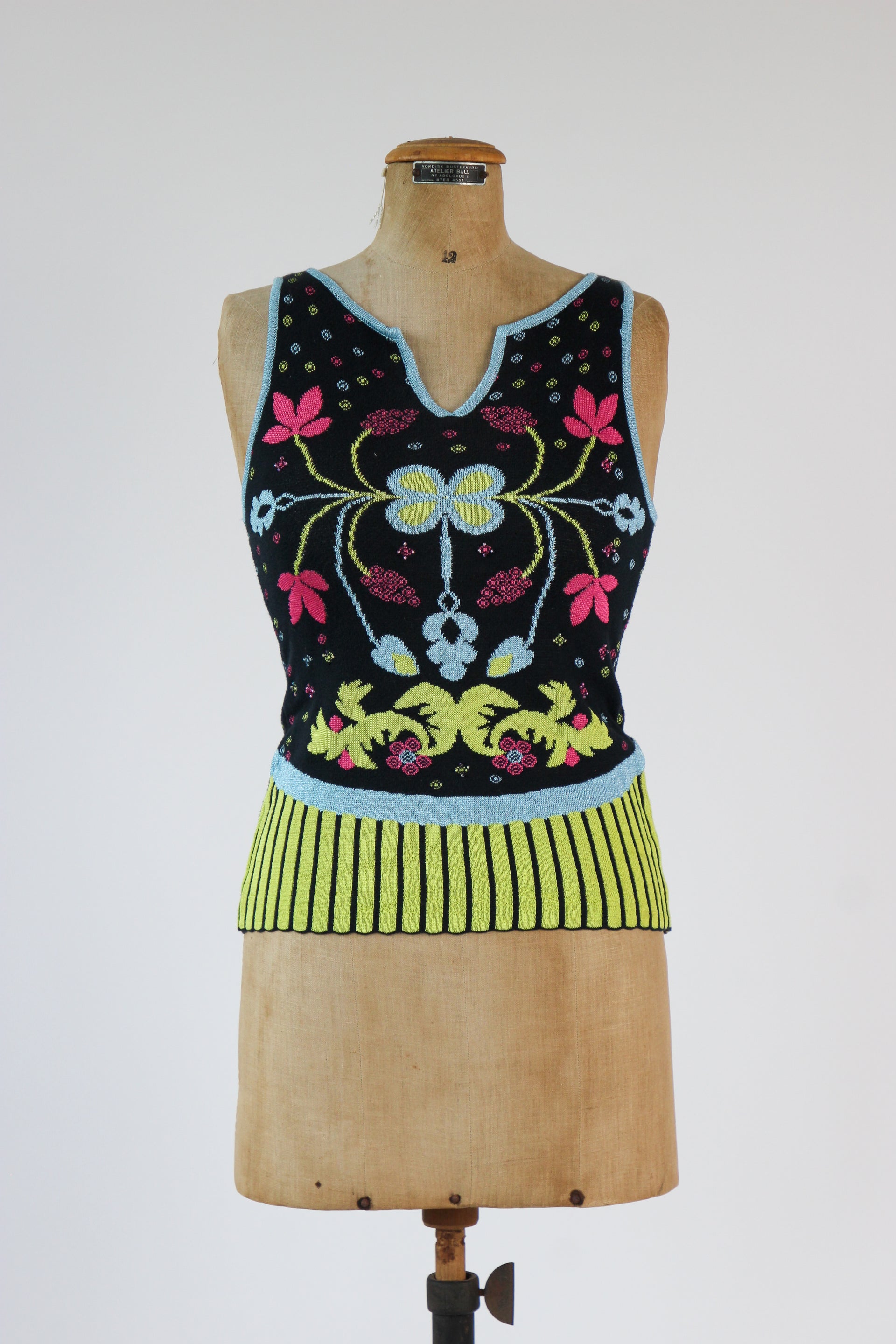 Vintage Christian Lacroix Knit Top // Size XS